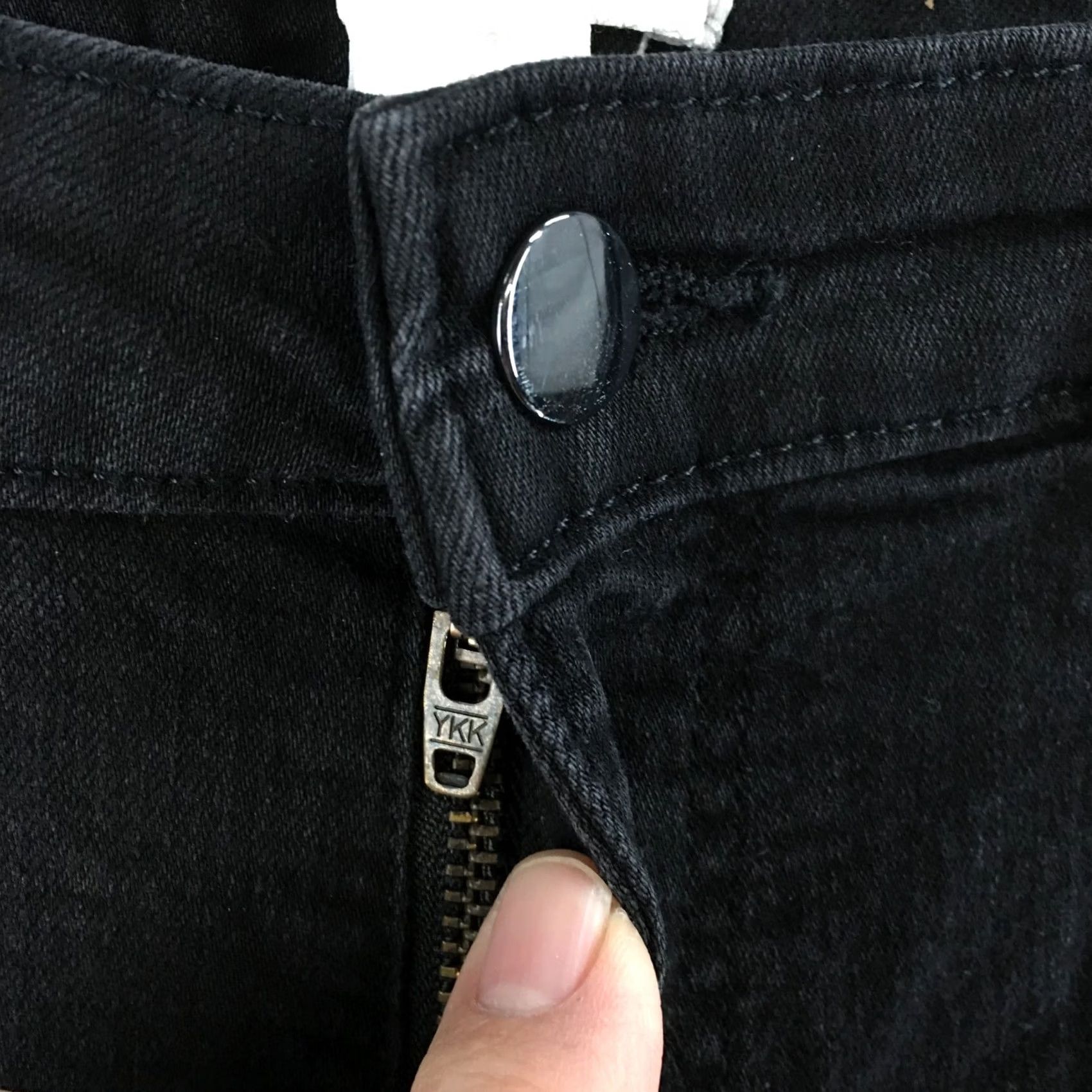H&M H&M Skinny Jeans Womens 8 Black Denim Cotton Blend Mid Rise Zip Fly 5 Pockets Size 30" / US 8 / IT 44 - 5 Thumbnail
