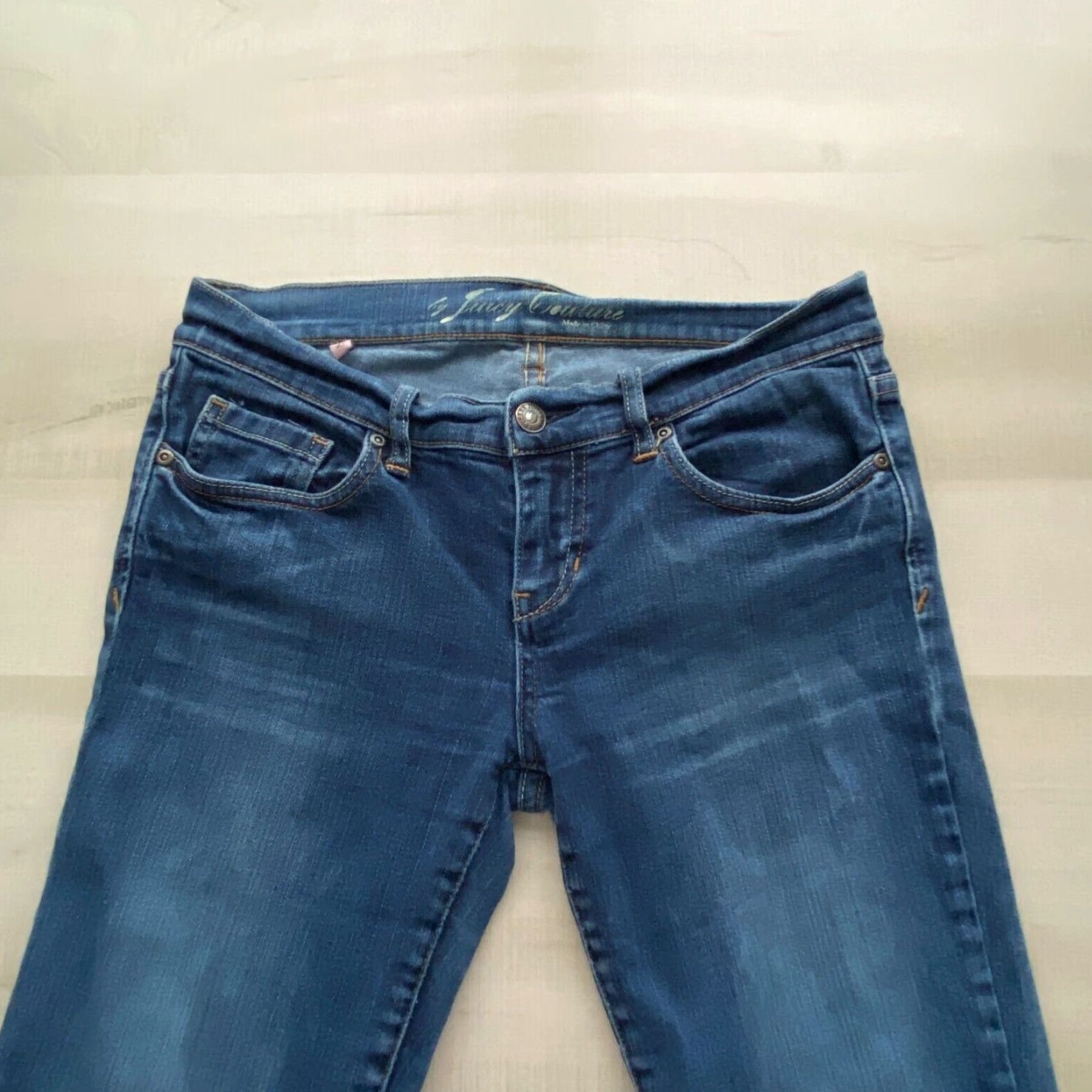 Juicy Couture Juicy Couture Blue Skinny Jeans Women's Medium Wash Low Rise Stretch 27 Size 27" / US 4 / IT 40 - 2 Thumbnail