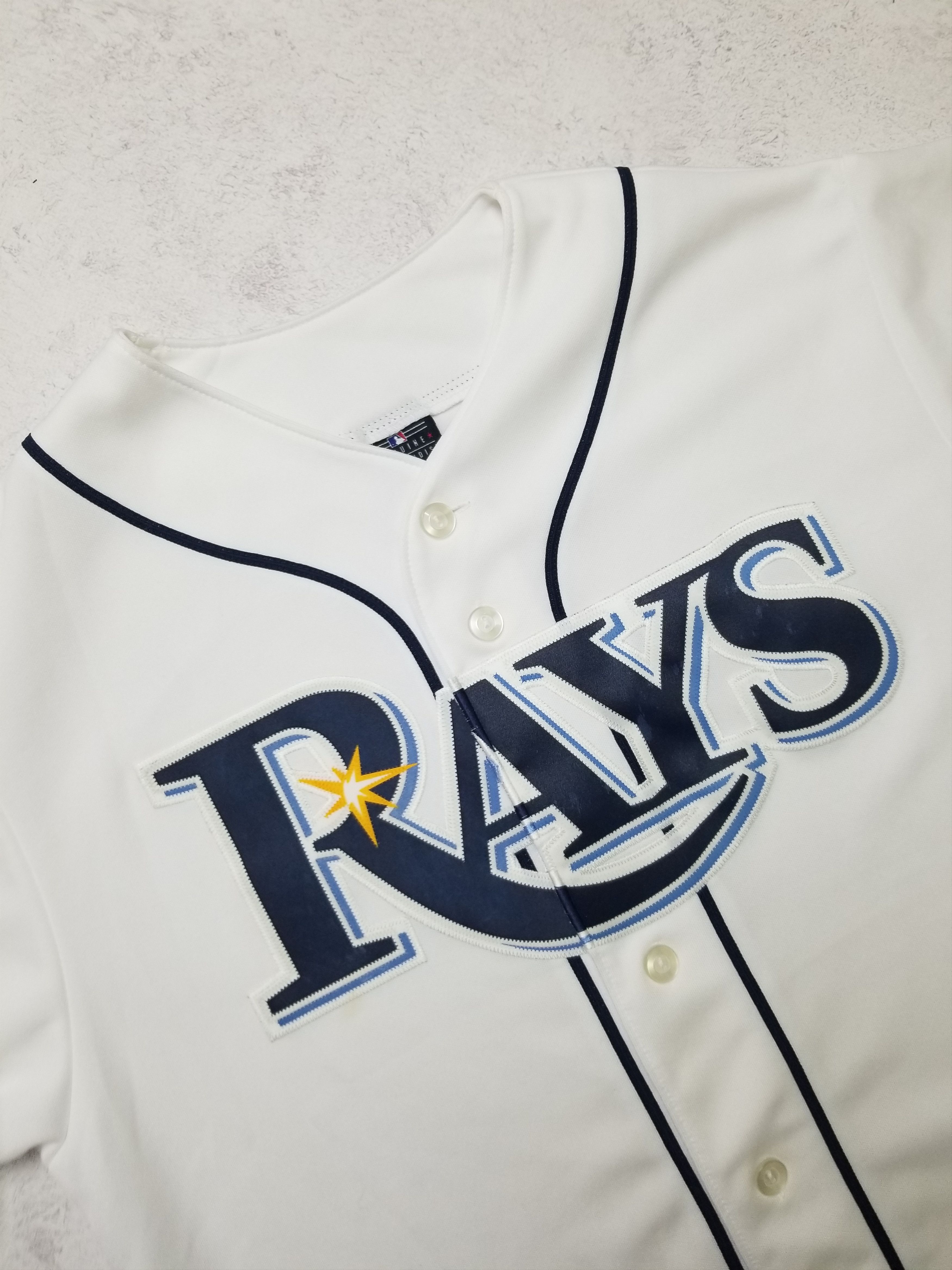 Majestic Vintage Men's Majestic MLB Tampa Bay Rays Embroidered Jersey Size US S / EU 44-46 / 1 - 14 Thumbnail