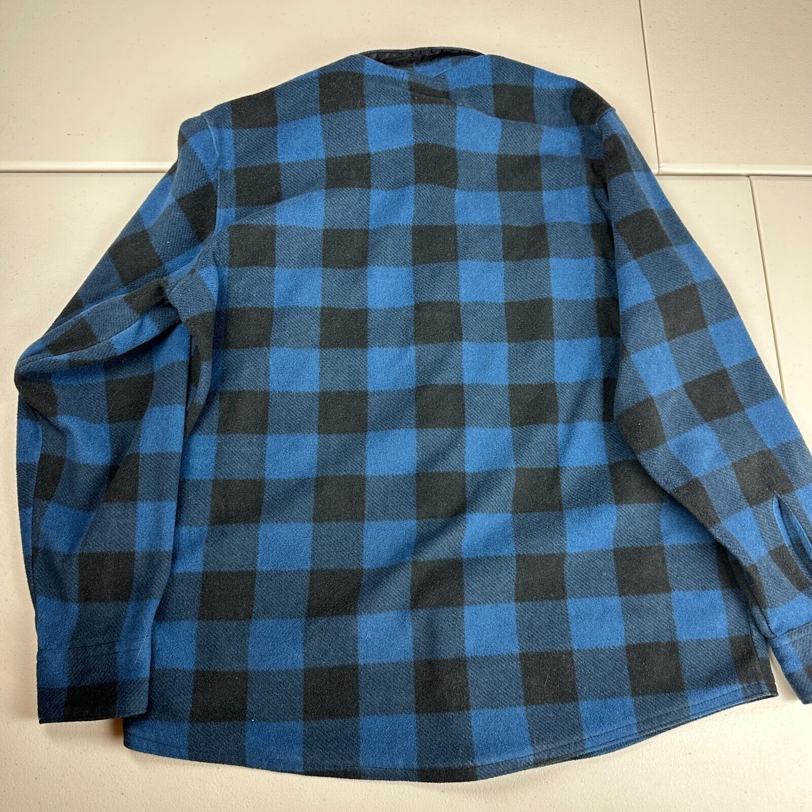 Wrangler Wrangler Long Sleeve Button Up Blue & Black Flannel XL Men Size US XL / EU 56 / 4 - 5 Thumbnail