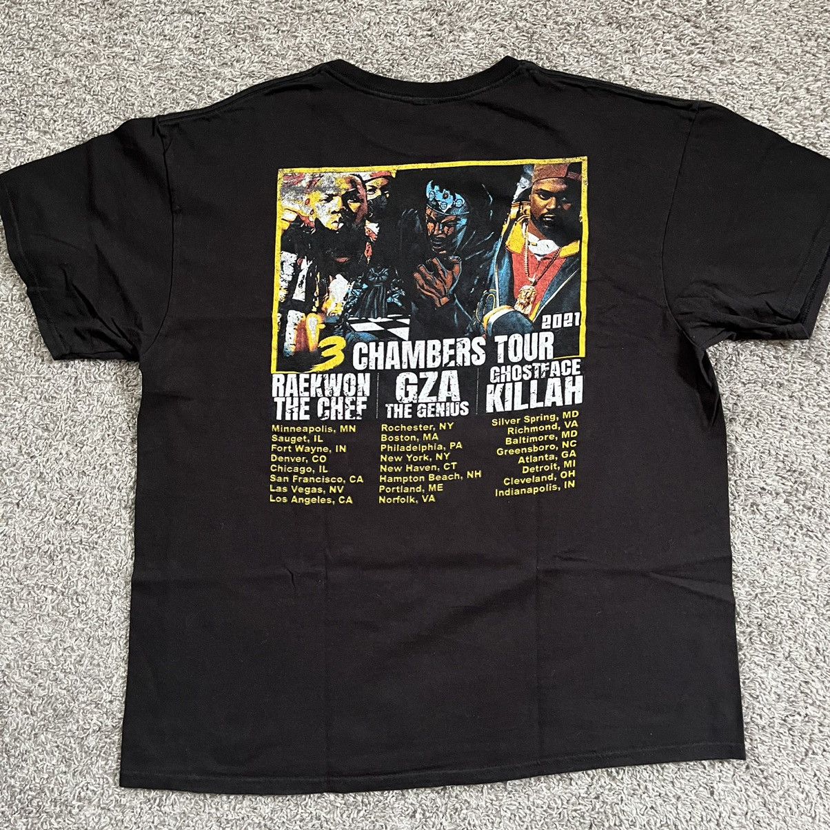 Wu-Tang Shirt Size Large 3 Chambers Tour WuTang Gza Raekwon