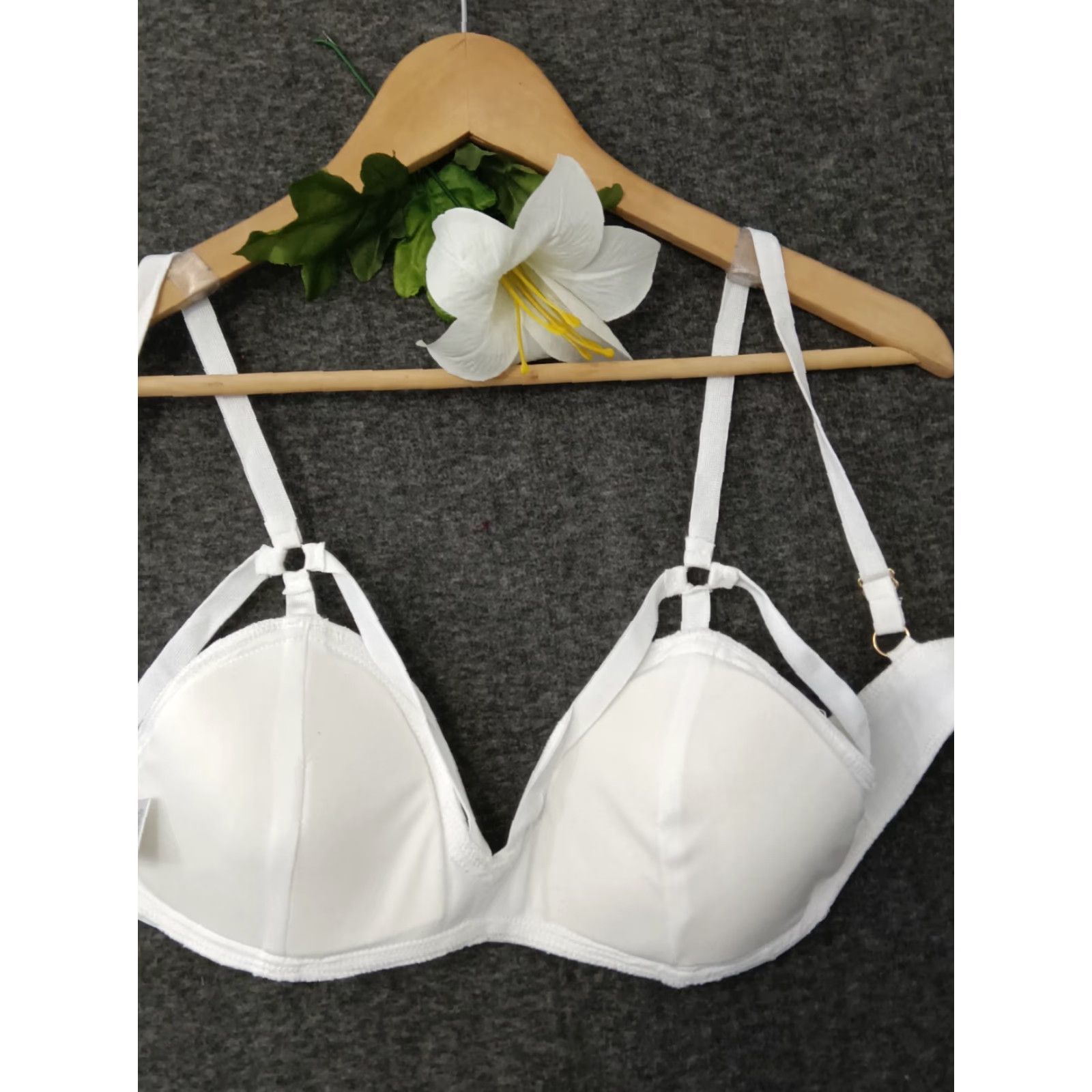 Vintage Codigo Sexy Strappy White Women's Bra M Size Size ONE SIZE - 3 Thumbnail