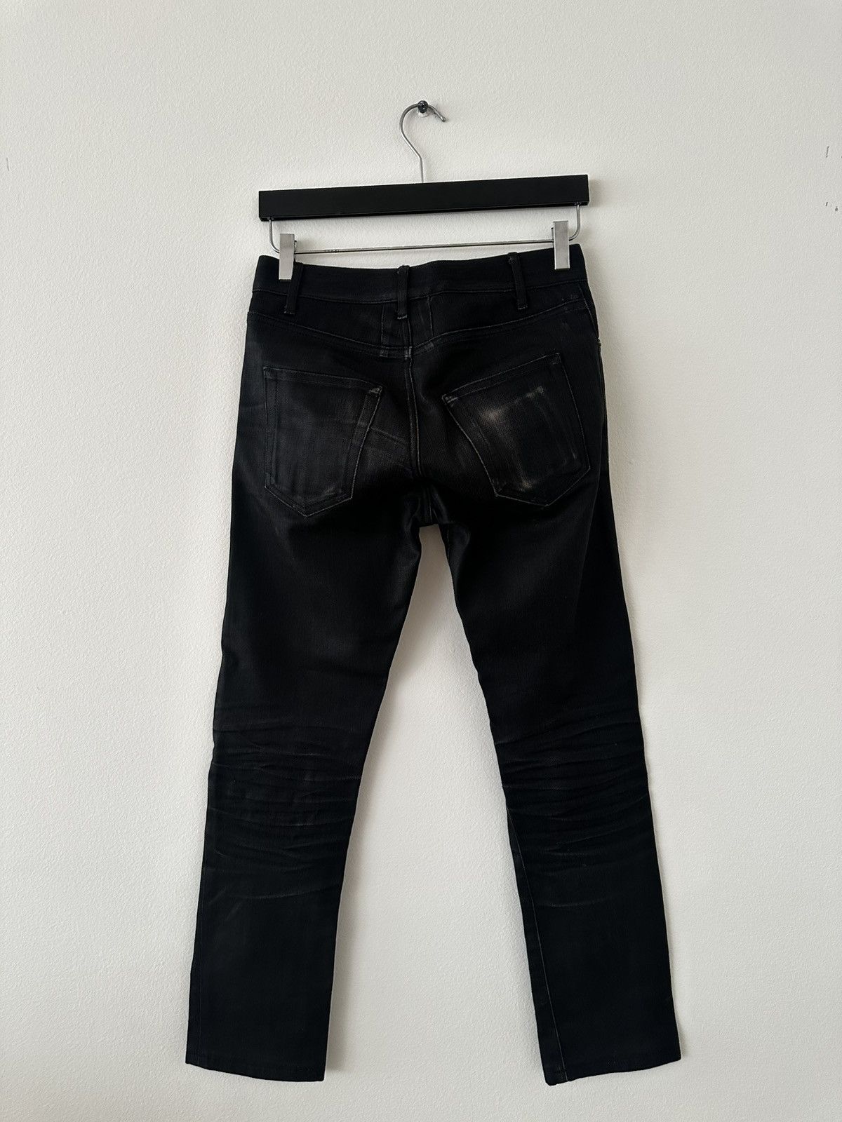 Saint Laurent Paris D01 Black Raw Slim Jeans FW14 Size US 27 - 5 Thumbnail