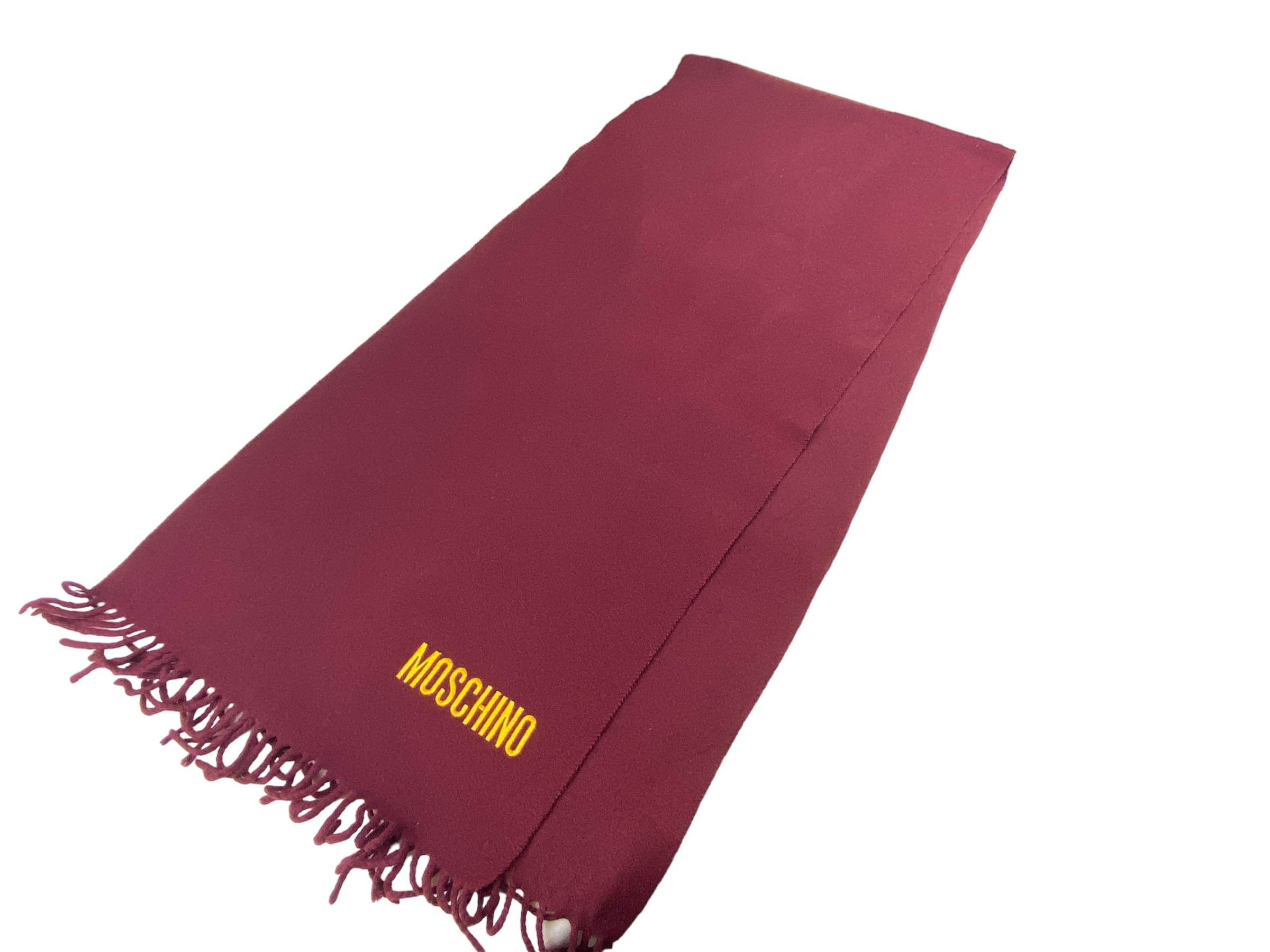 Moschino × Vintage Moschino Embroided Vintage Scarf Size ONE SIZE - 7 Thumbnail