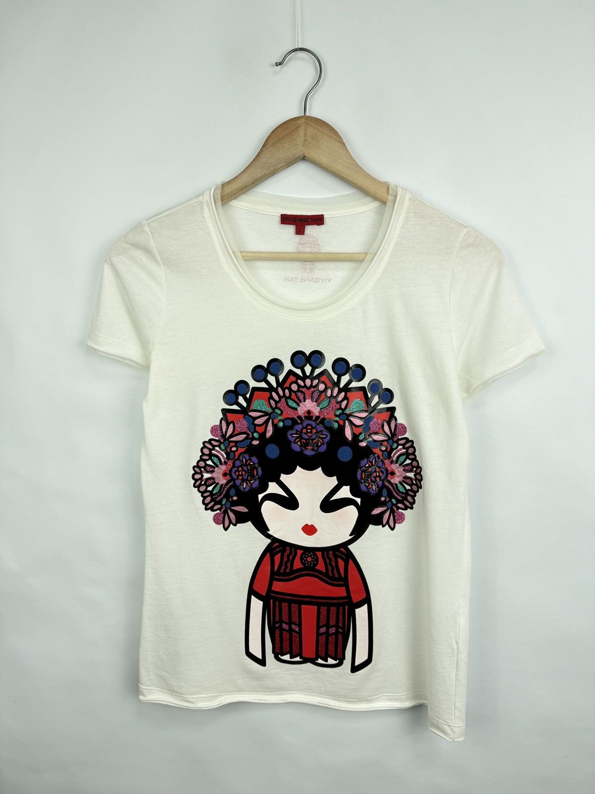 Vivienne Tam 🇨🇳 Vivienne Tam Chinese Doll Designer T-Shirt Rare Size S / US 4 / IT 40 - 2 Thumbnail