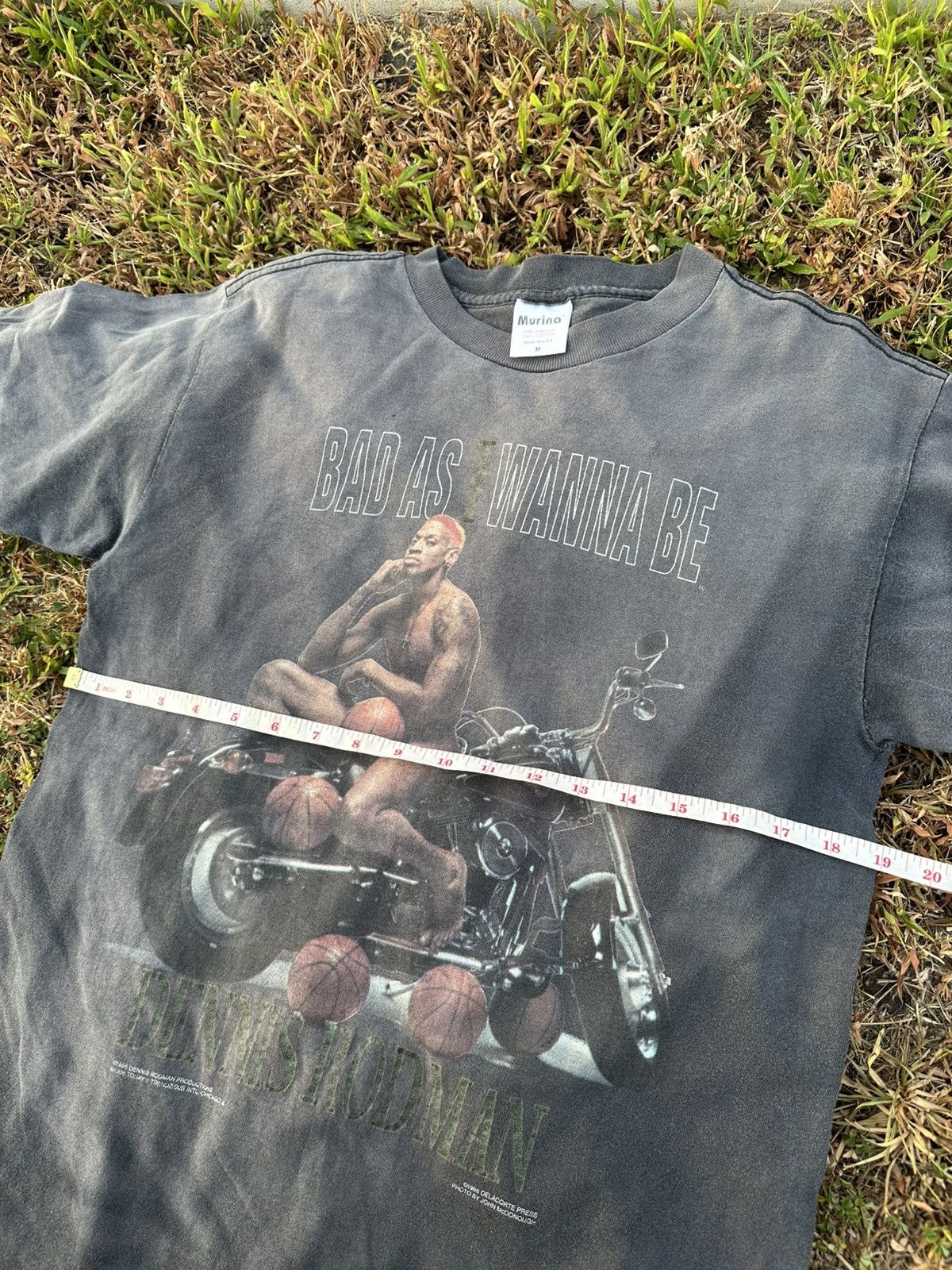 Band Tees Vintage Sunfaded 90s Dennis Rodman T-Shirt Size US M / EU 48-50 / 2 - 4 Thumbnail