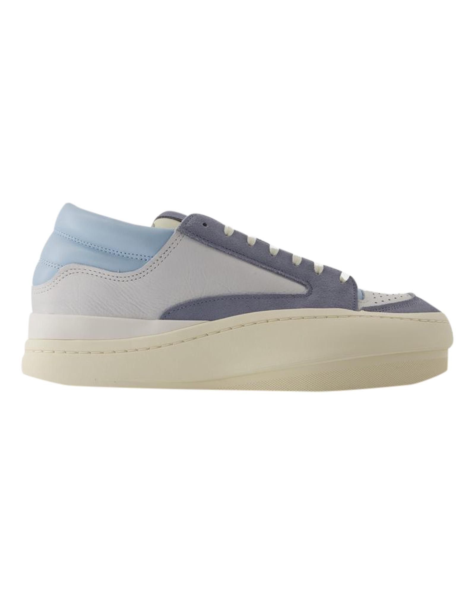 image of Y 3 White Leather Low Top Sneakers, Women's (Size 11)