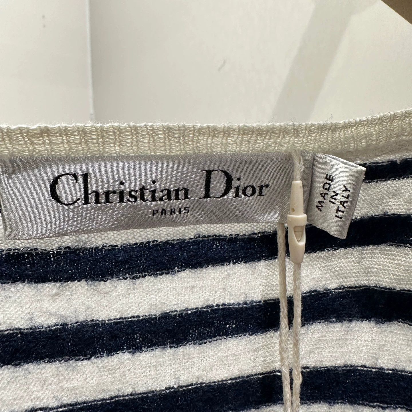 Christian Dior Monsieur Christian Dior apr697 Linen Ruffle Striped Star Slogan SS 36 Size XS / US 0-2 / IT 36-38 - 3 Thumbnail