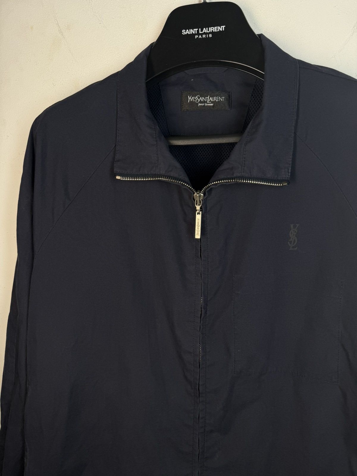 Yves Saint Laurent Spring YSL Jacket Dark Navy Classic Vintage Bomber Size US M / EU 48-50 / 2 - 17 Thumbnail