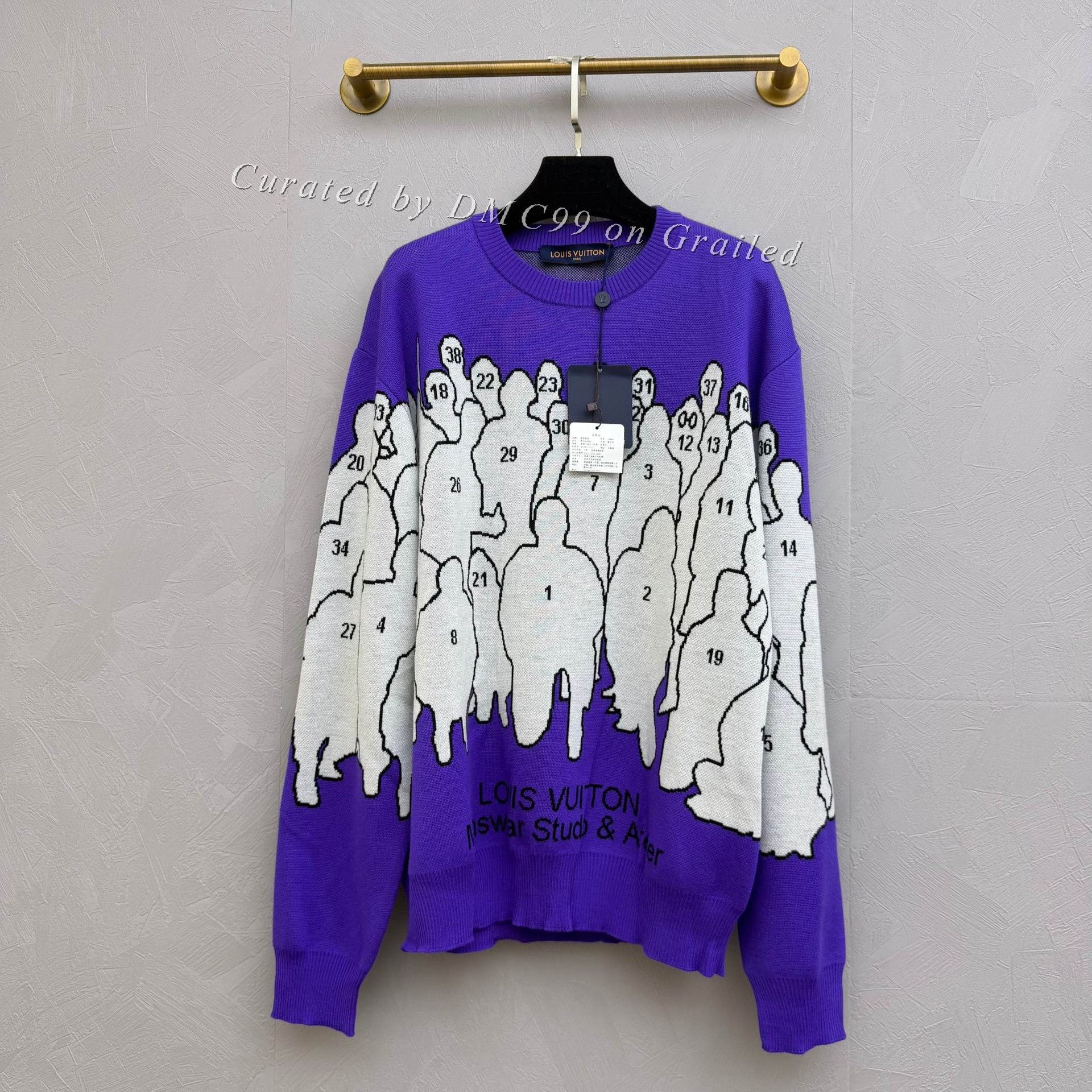 Louis Vuitton Louis Vuitton Portrait Logo Wool Sweater Size US XL / EU 56 / 4 - 1 Thumbnail