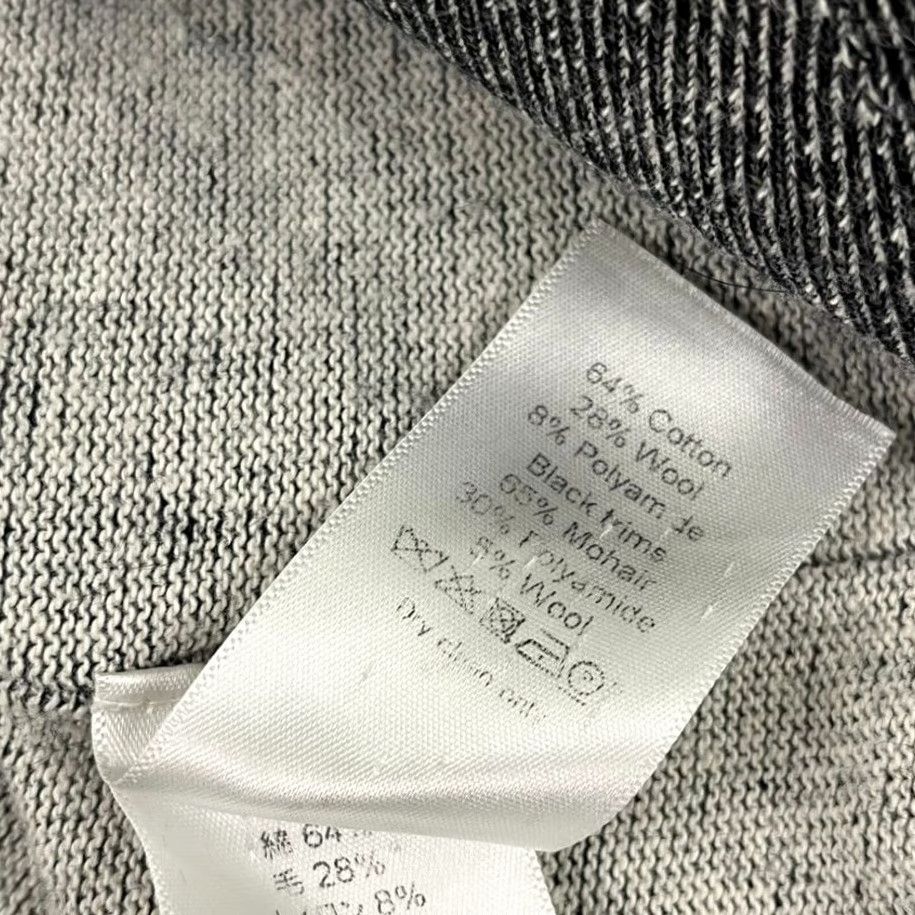 Celine VINTAGE CELINE Sweater Womens Small FR 36 Gray Wool Blend Mohair Trim Knit Crewneck Size S / US 4 / IT 40 - 5 Thumbnail