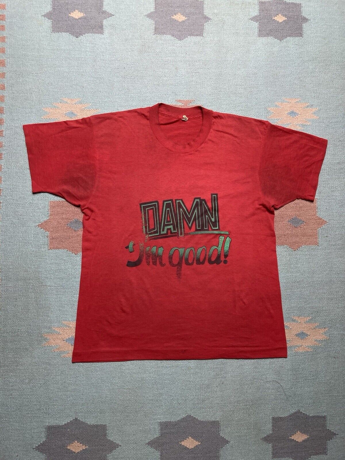 Vintage VTG 80s t shirt damn I’m good thin soft funny screen stars L Size US L / EU 52-54 / 3 - 1 Thumbnail