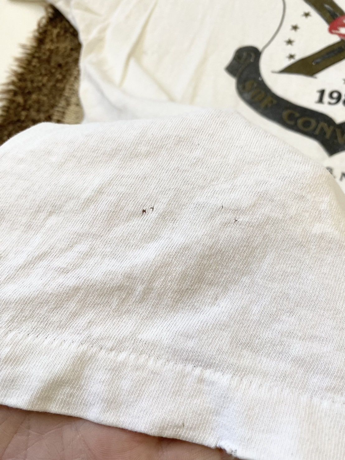 Japanese Brand × Vintage Vintage 80s Trashed Distressed Graphic Tee Size US L / EU 52-54 / 3 - 9 Thumbnail
