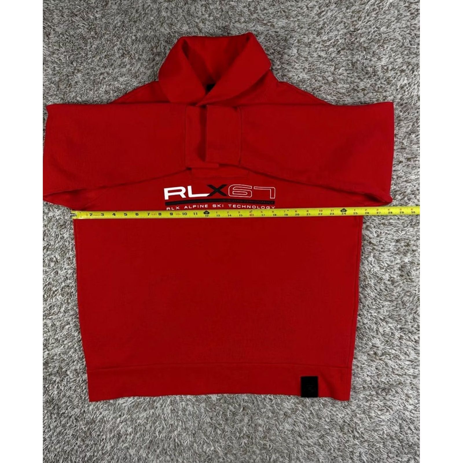 RLX Ralph Lauren RLX Ralph Lauren Shirt Mens 2XL Red Alpine Ski Pullover Sweatshirt Shawl Neck Sub Zero Size Size US XXL / EU 58 / 5 - 7 Thumbnail
