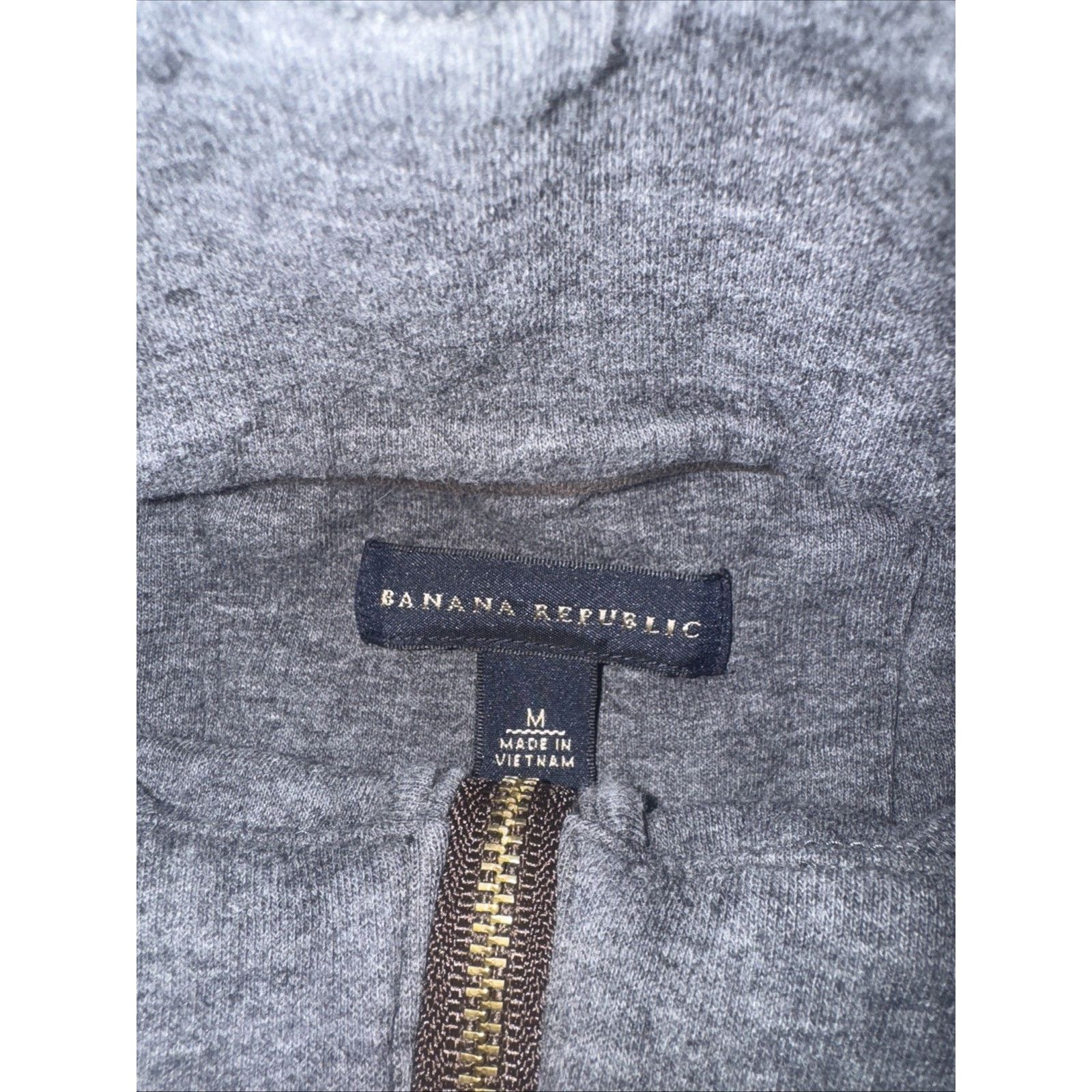 Banana Republic Banana Republic 1/4 Zip Pullover Sweater Brown Knit M 21x23 Size US M / EU 48-50 / 2 - 3 Thumbnail