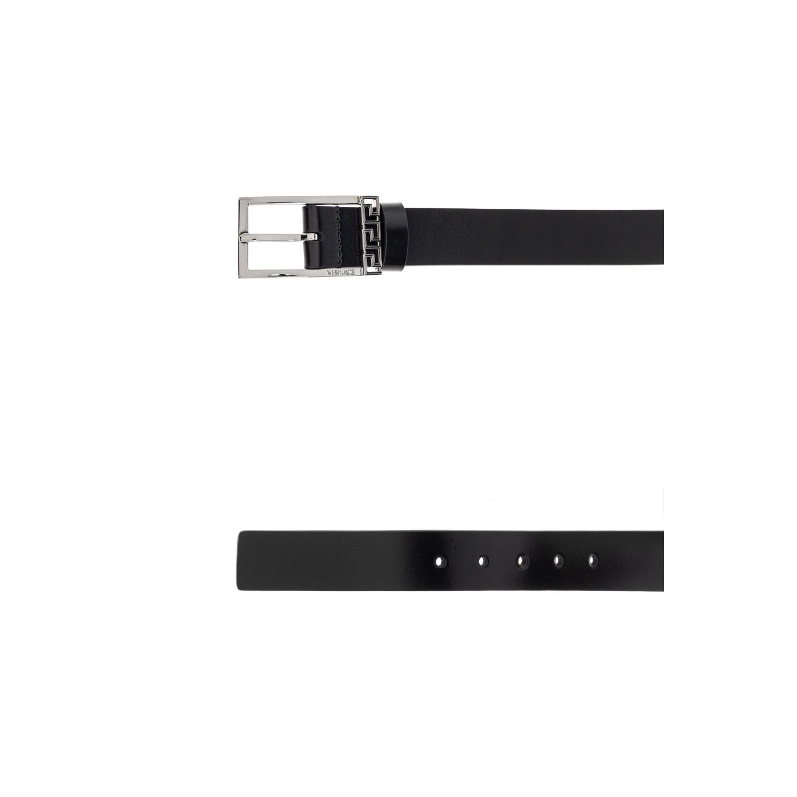 Versace VERSACE Black Leather Belt New & Authentic (Men's size:85;) Size ONE SIZE - 3 Thumbnail