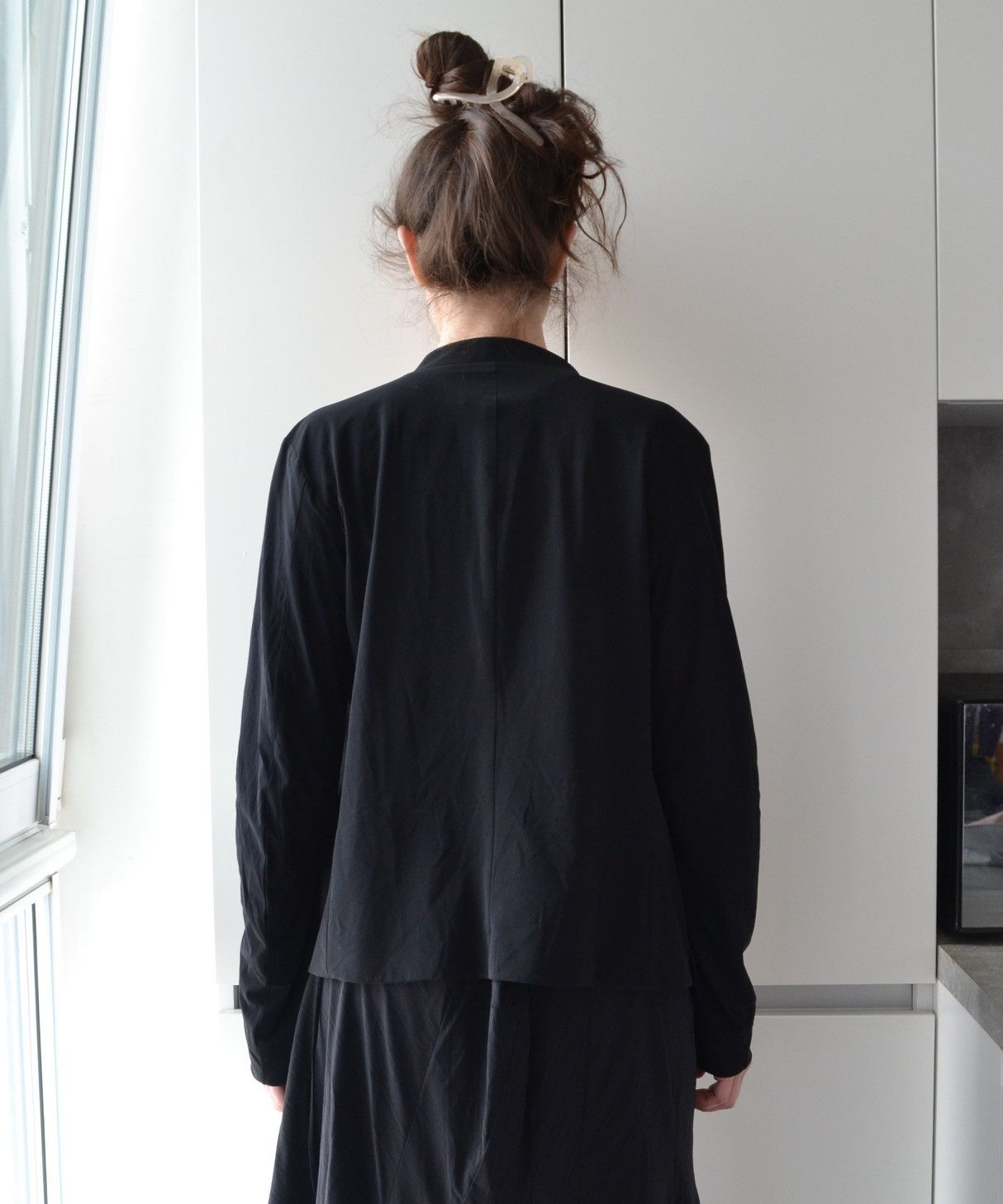 Marithe + Francois Girbaud 🔴 Marithe Francois Girbaud Jacket Cape Blazer Nylon Black Size M / US 6-8 / IT 42-44 - 6 Thumbnail