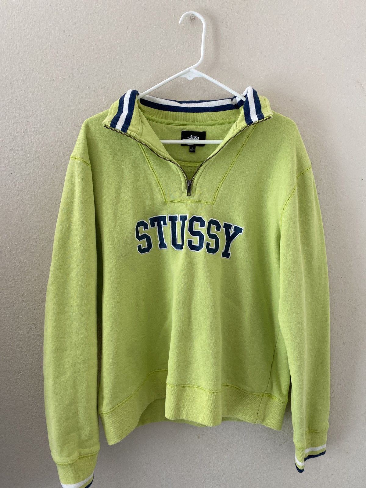 Stussy Stussy - Quarter zip sweater Size US L / EU 52-54 / 3 - 1 Thumbnail