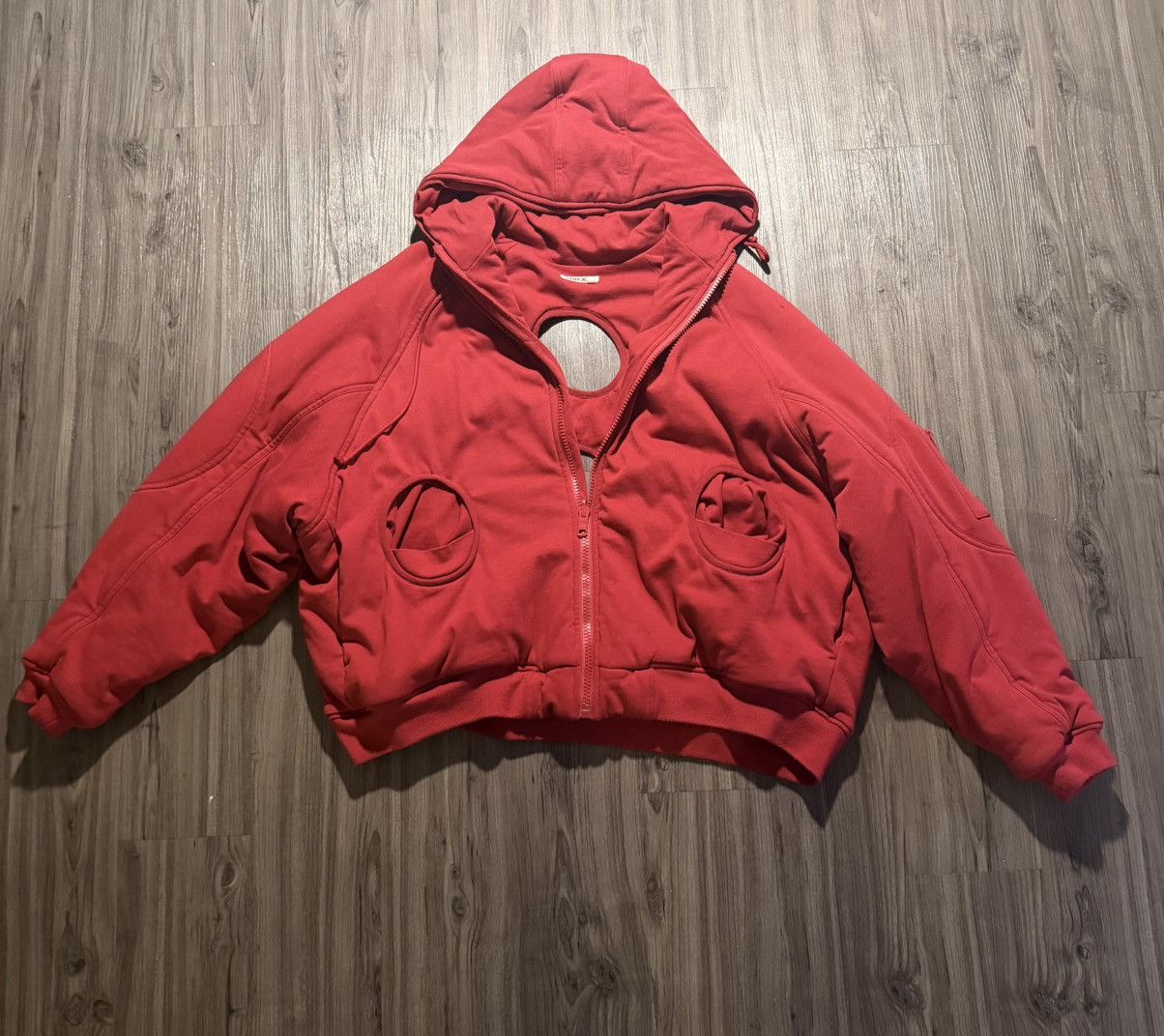 Siberia hills circle hooded bomber jacket