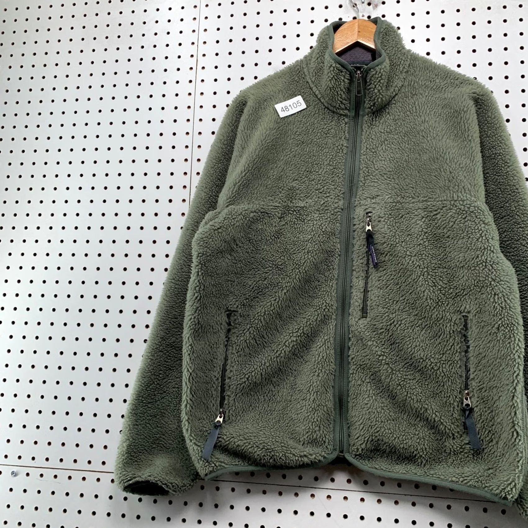 Patagonia VINTAGE Patagonia Synchilla Sherpa Jacket Mens M Army Olive Green Deep Pile Synchilla Size US M / EU 48-50 / 2 - 4 Thumbnail