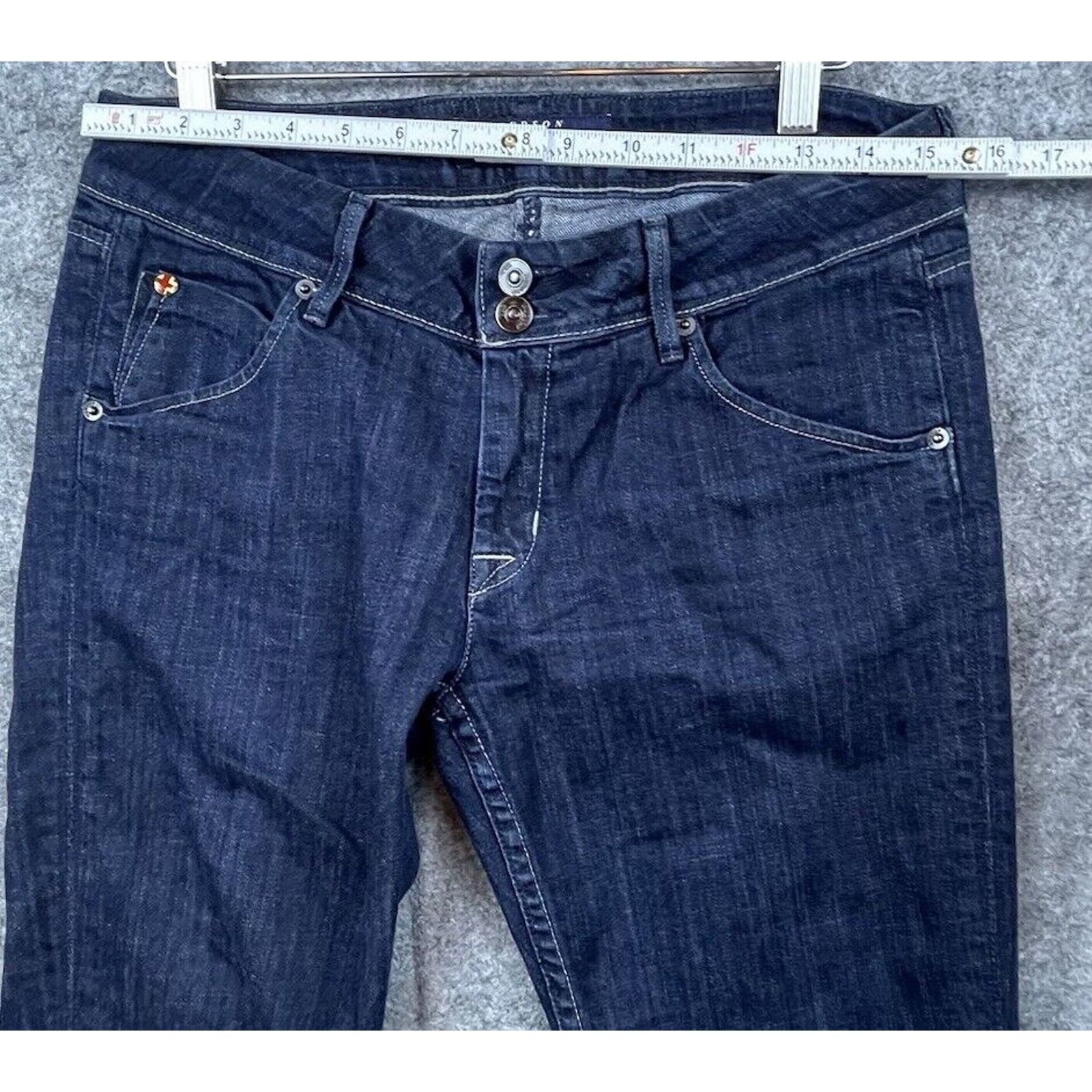 Hudson Hudson Jeans Women 30 Blue Flap Pocket Collin Skinny Stretch Size 30" / US 8 / IT 44 - 5 Thumbnail