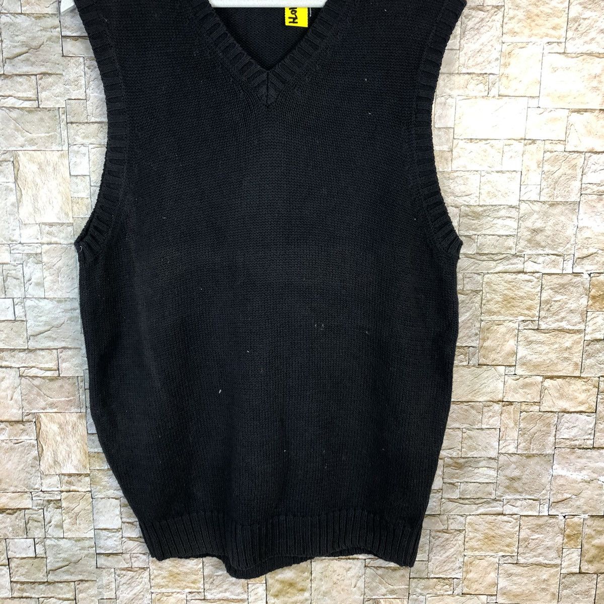 Homespun Knitwear × Japanese Brand South Breece Black Vest Knitwear #A1074 Size M / US 6-8 / IT 42-44 - 3 Thumbnail