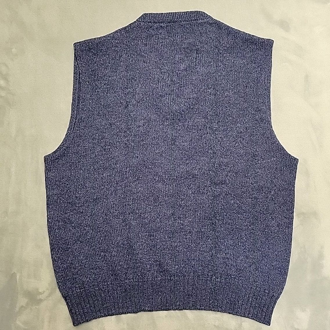 Jantzen VINTAGE Jantzen Sweater Vest Men Large Blue V-Neck Wool Blend 1980s Made In USA Size US L / EU 52-54 / 3 - 5 Thumbnail