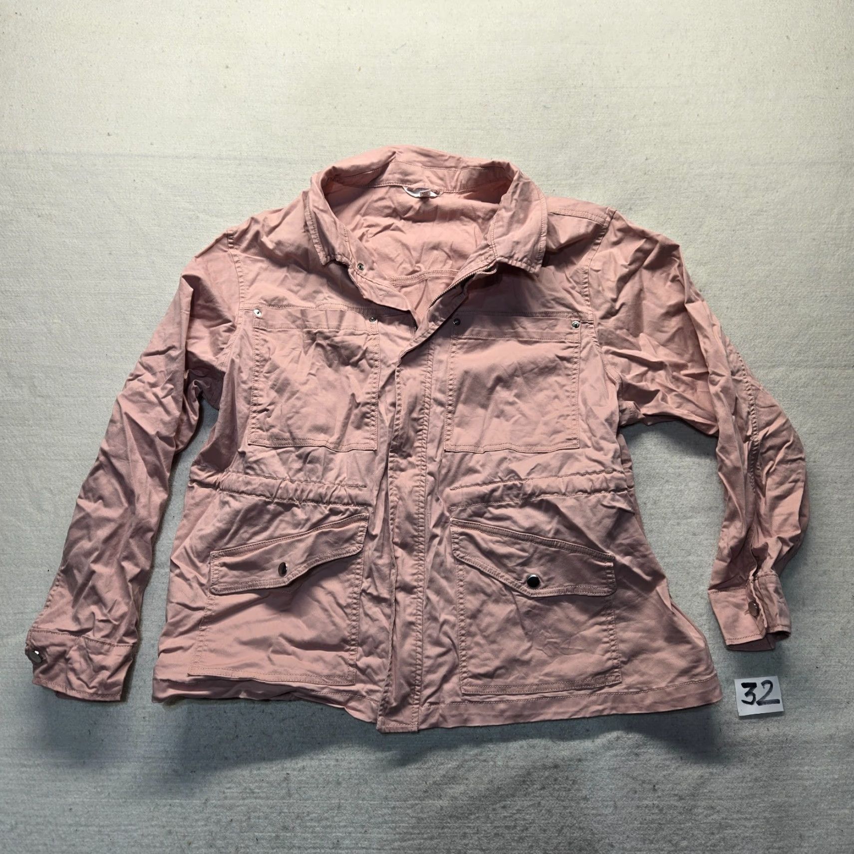 Vintage Time & Tru Jacket Women Adult 3XL Pink Button Zip Pockets 3XL Womens Casual Basic Jacket Size XXL / US 16-18 / IT 52-54 - 4 Thumbnail
