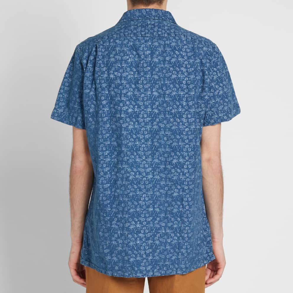 Ralph Lauren Ralph Lauren Linen Camp Collar Shirt Blue Allover Mens M Size US M / EU 48-50 / 2 - 8 Thumbnail