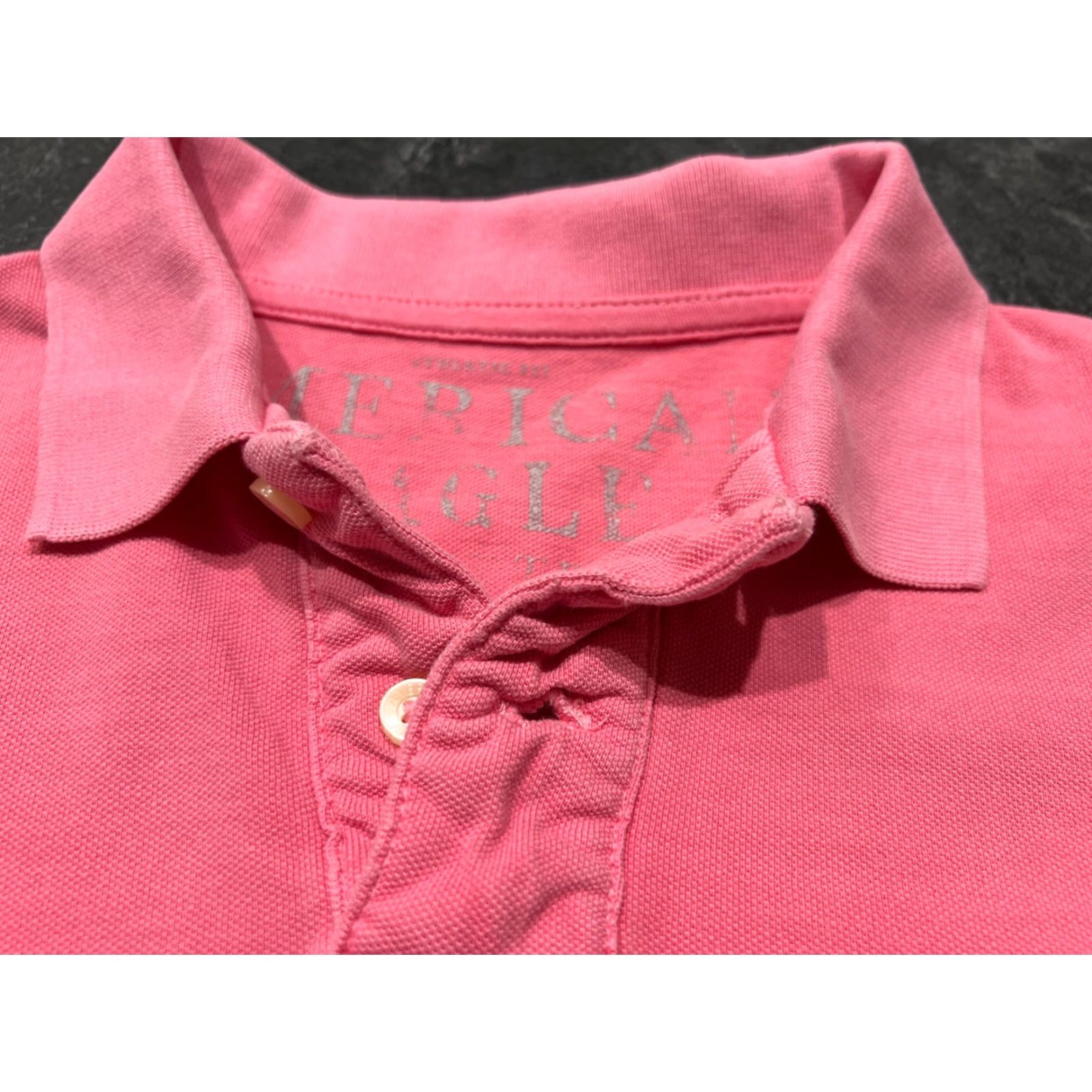 American Eagle Outfitters VINTAGE American Eagle Polo Shirt Pink Short Sleeve Athletic Fit XL Extra Large Size US XL / EU 56 / 4 - 7 Thumbnail