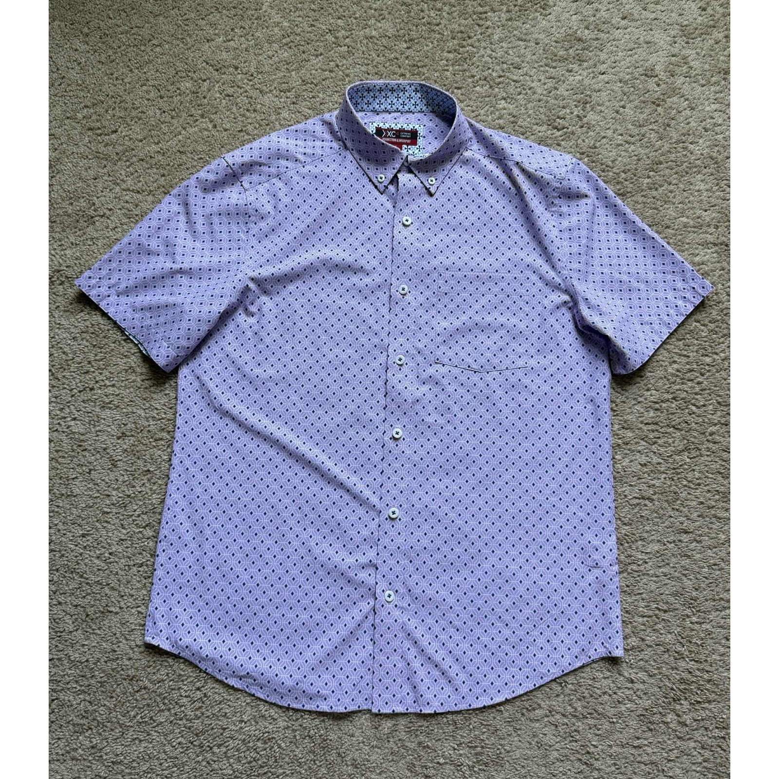 Johnston & Murphy Johnston & Murphy XC4 Extreme Comfort Button-Down Purple Size US S / EU 44-46 / 1 - 1 Thumbnail