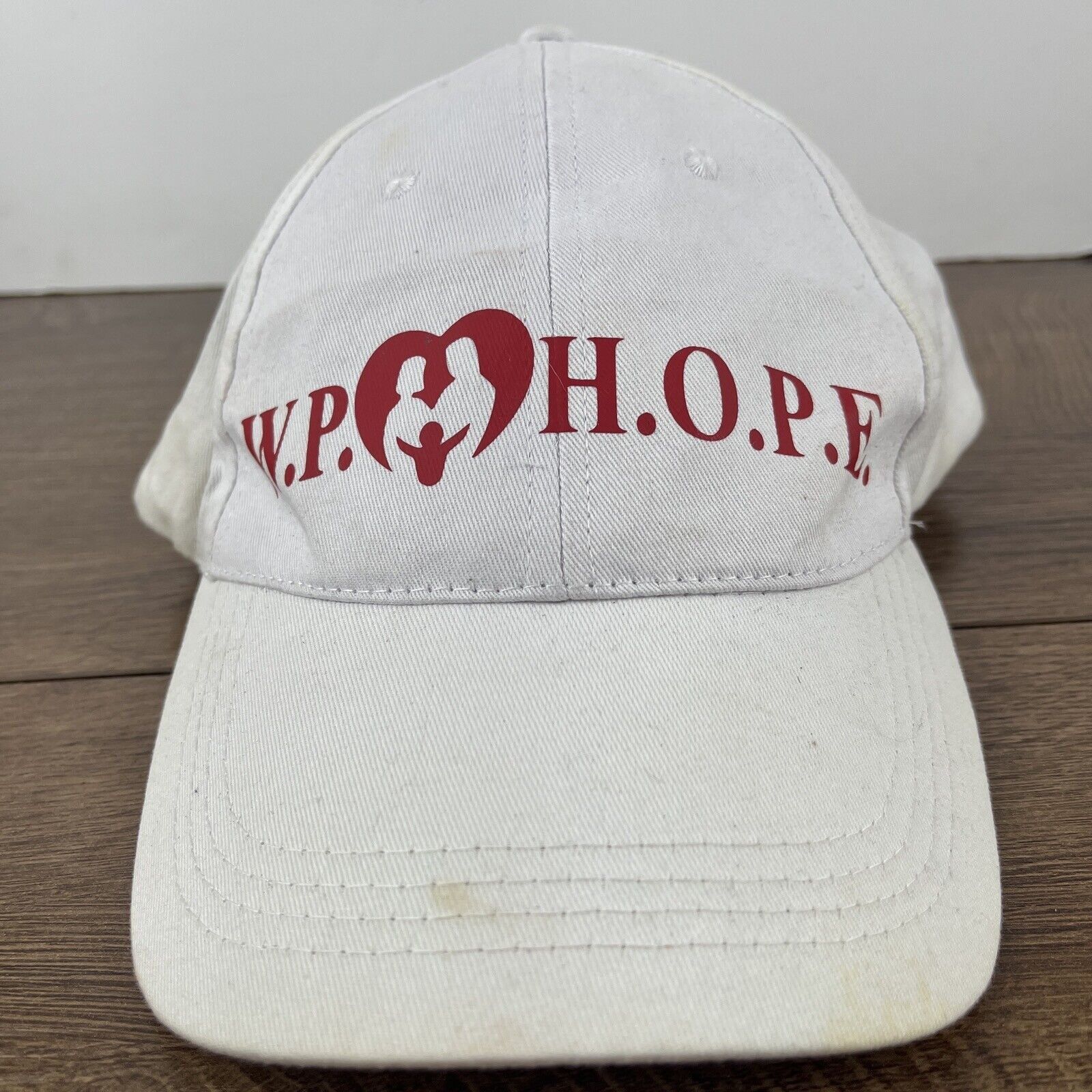 Other WP Hope Hat WP Hope White Hat Adjustable Adult Size Hat Whit Size ONE SIZE - 2 Thumbnail