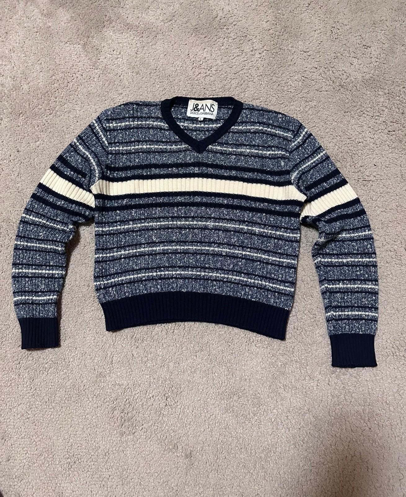 Dolce & Gabbana Womens Dolce&Gabbana Jeans Wool Sweater Sz L Size L / US 10 / IT 46 - 1 Thumbnail