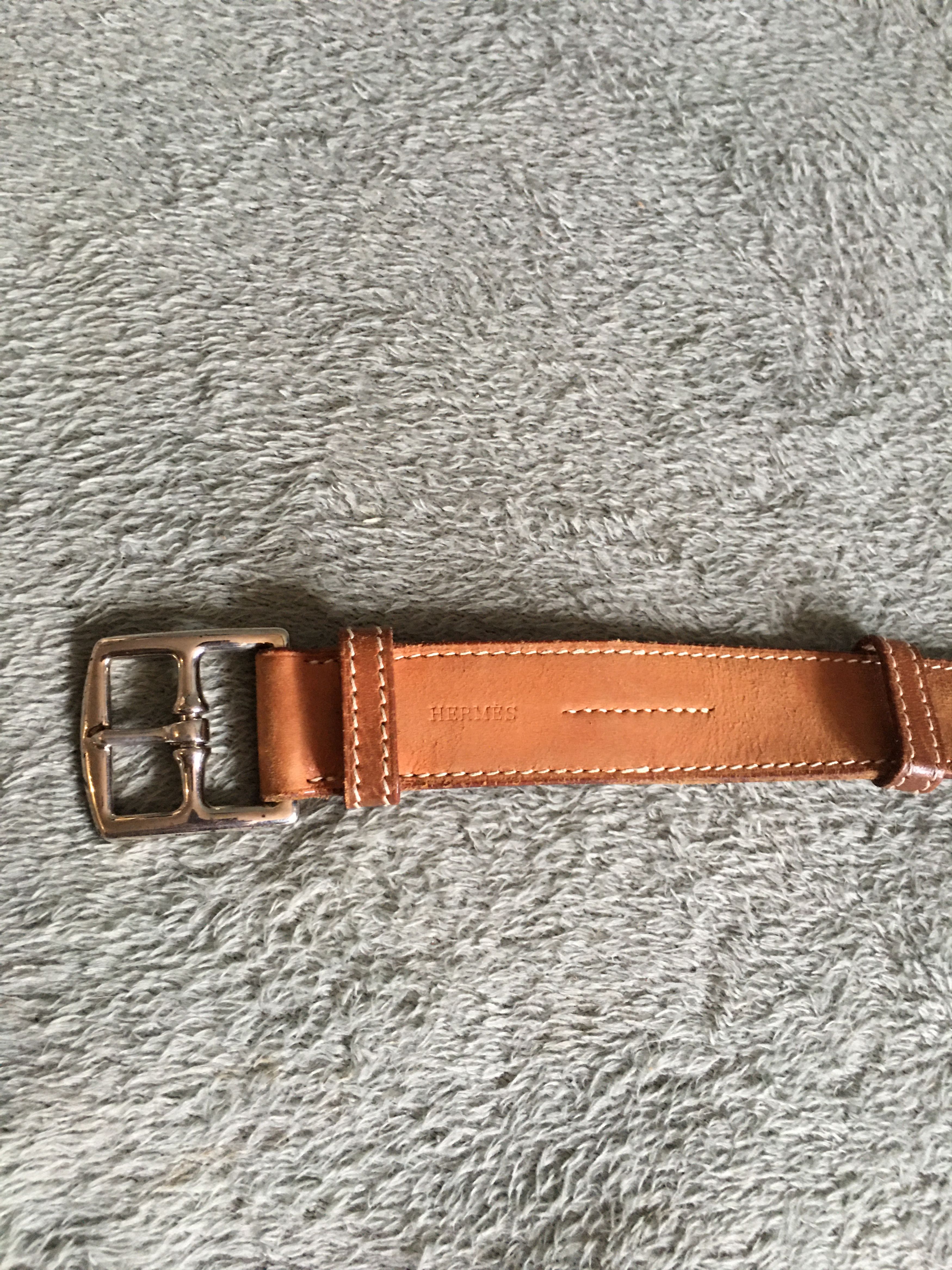 Hermes Hermes Etriviere Leather Belt Vintage 2000s Size 95 Size ONE SIZE - 3 Thumbnail