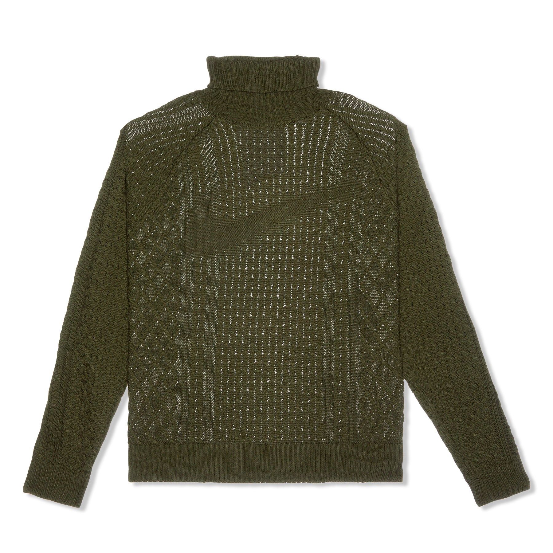 Nike Cable Knit Turtleneck Sweater Size US M / EU 48-50 / 2 - 1 Thumbnail