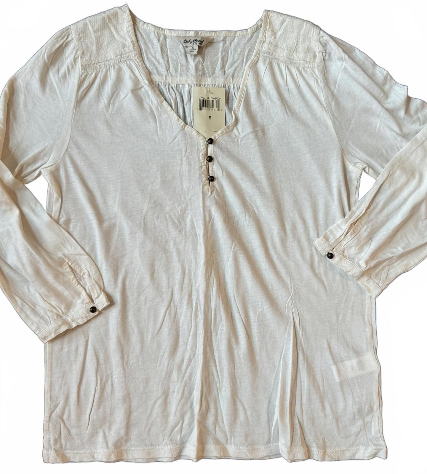 Lucky Brand NWT Vintage Y2K Cotton/Modal Top Size S / US 4 / IT 40 - 1 Thumbnail