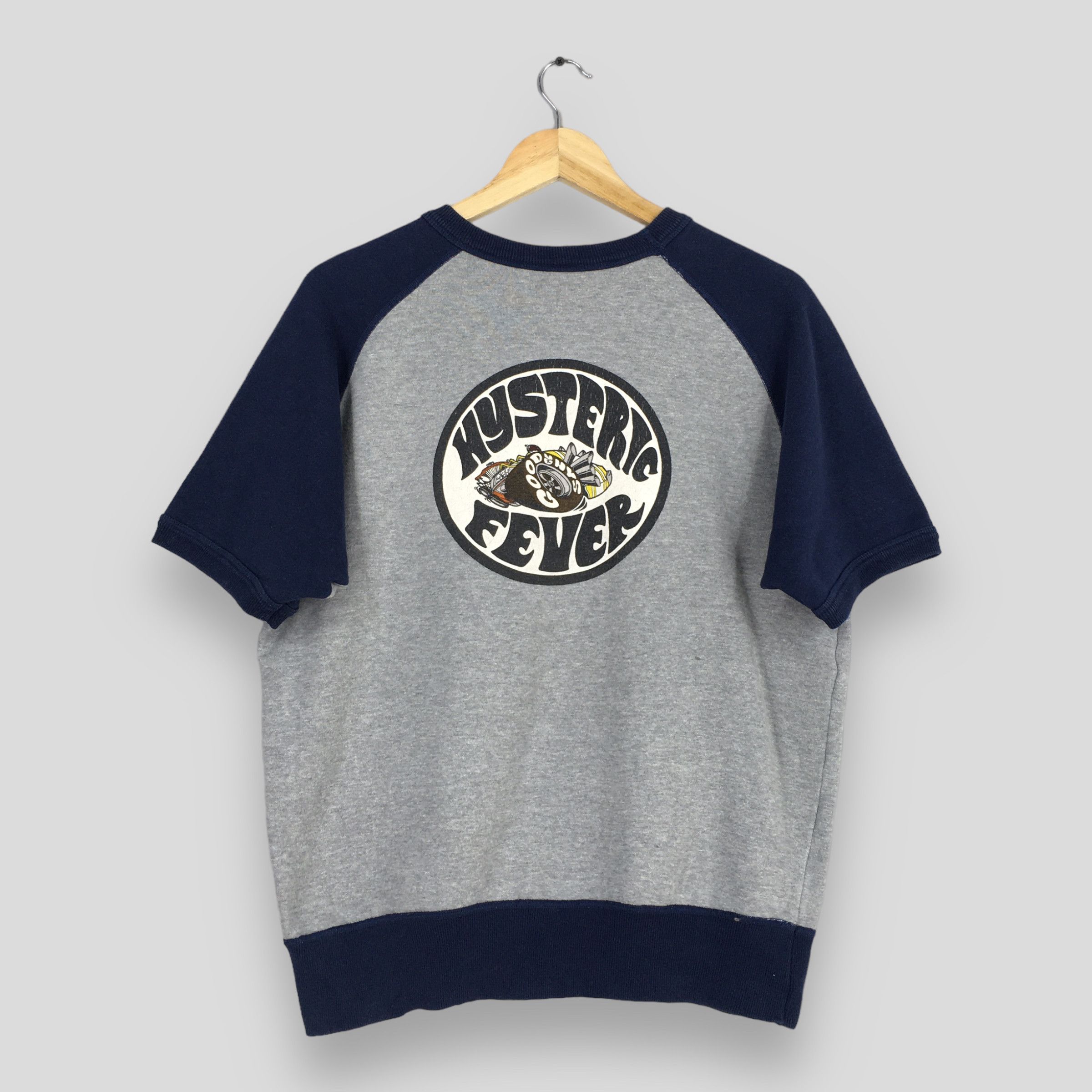 Hysteric Glamour Vintage Hysteric Glamour Gray Raglan Sweatshirt Medium Size US M / EU 48-50 / 2 - 6 Thumbnail