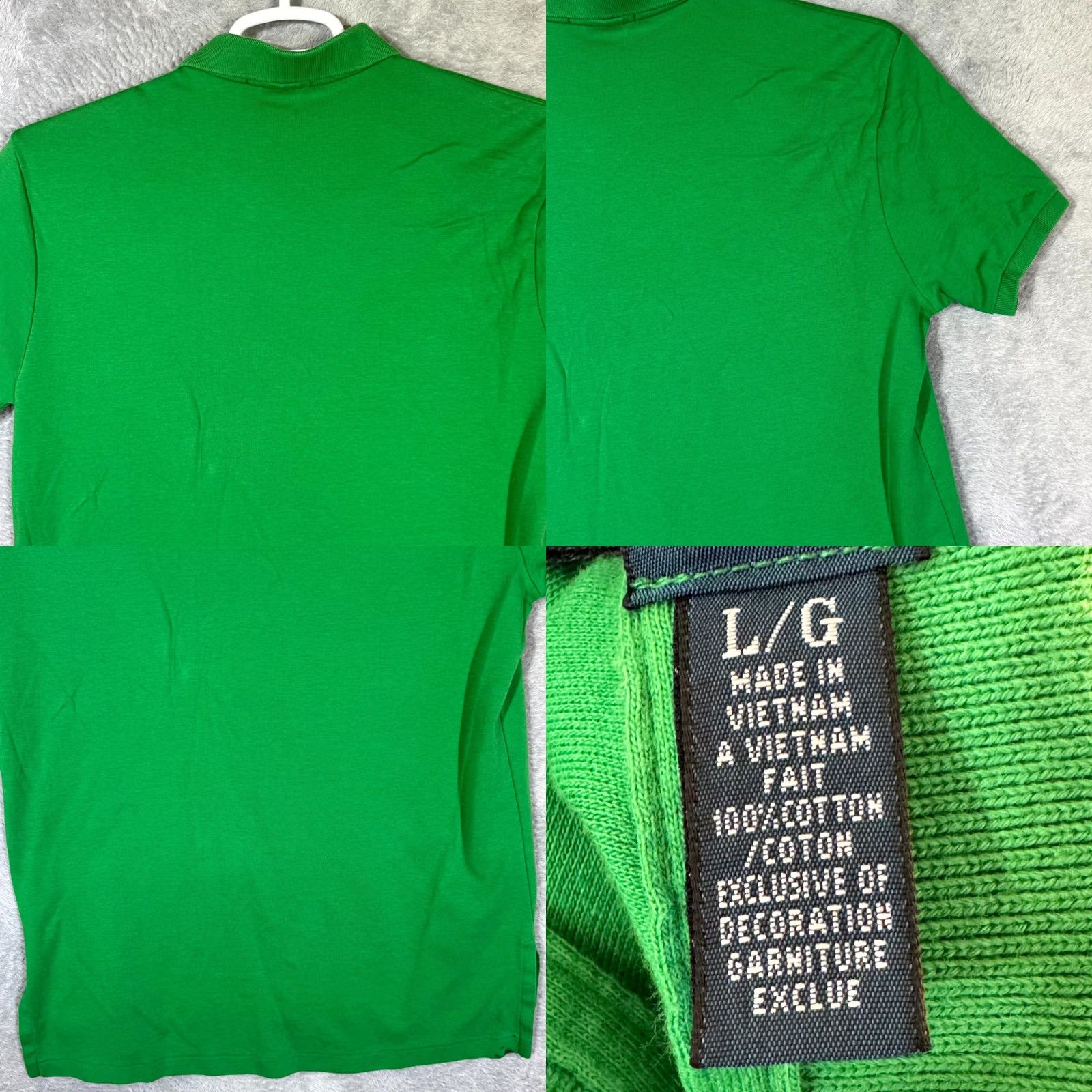 Polo Ralph Lauren Polo Ralph Lauren Shirt Men Large Green Custom Fit Short Sleeve Cotton Polo Size US L / EU 52-54 / 3 - 9 Thumbnail