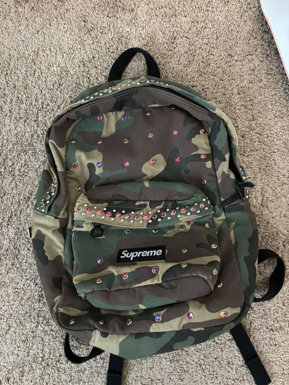 Supreme Supreme/b.b. Simon Denim Backpack Camo | Grailed