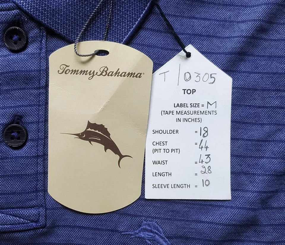 Tommy Bahama Tommy Bahama Shortsleeves Polo Shirt GLOBAL SHIPPING T-0305 Size US M / EU 48-50 / 2 - 9 Thumbnail