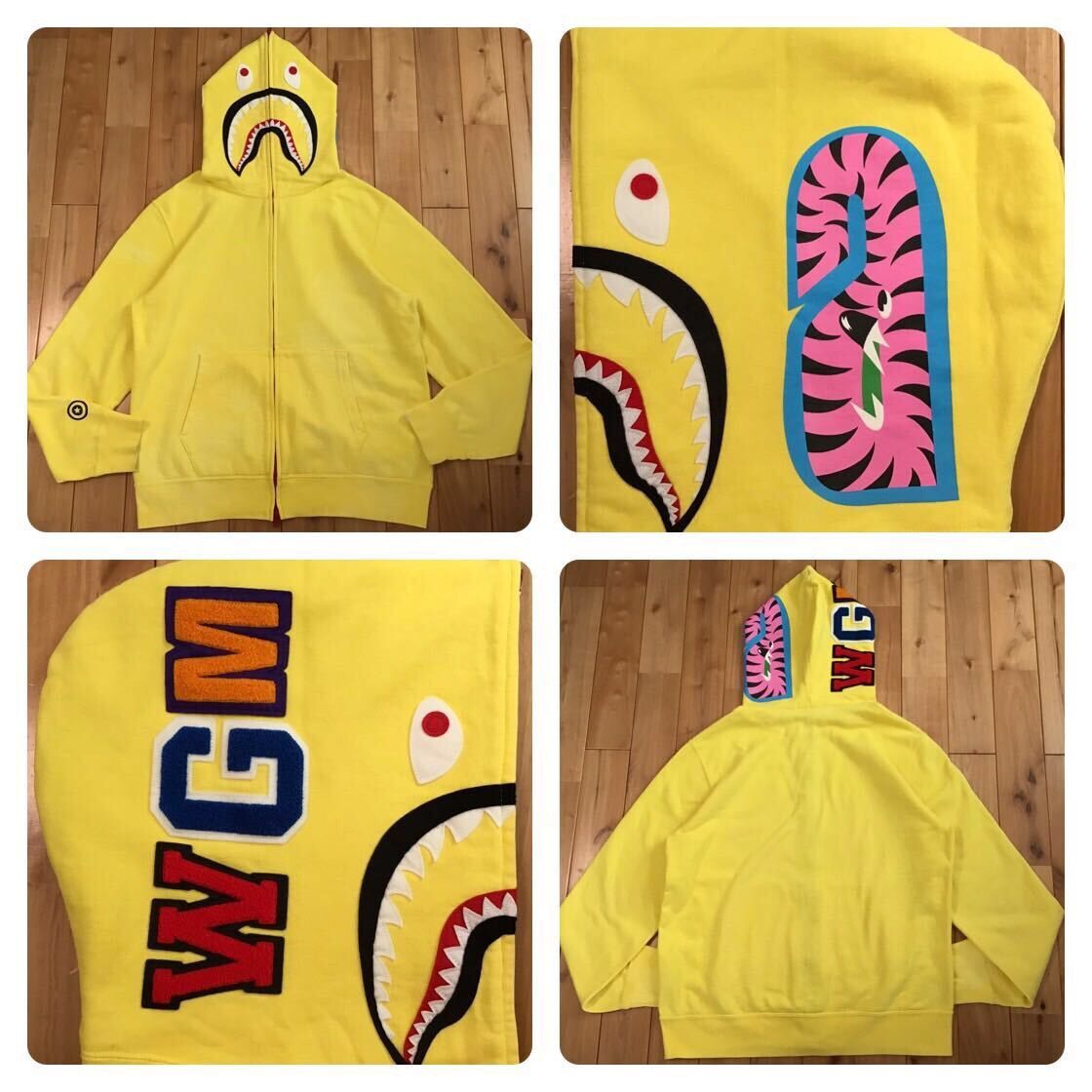 XL極少 BAPE VGM Gogh SHARK FULL ZIP HOODIE XL極少 BAPE VGM Gogh SHARK FULL ZIP HOODIE - メルカリ