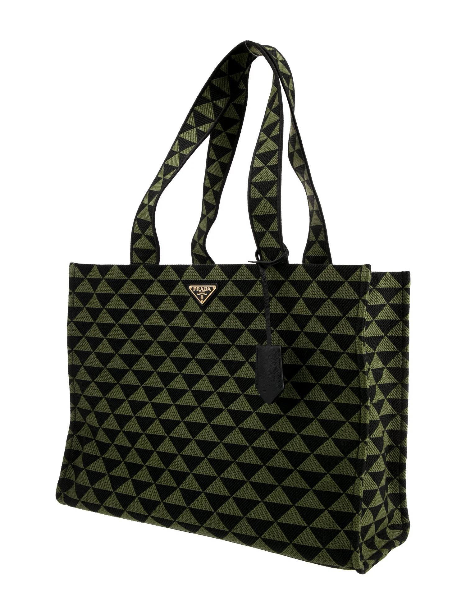 Prada oc11z0625 Size: OS / Symbole Tote Bag in Green/Black Size ONE SIZE - 3 Thumbnail