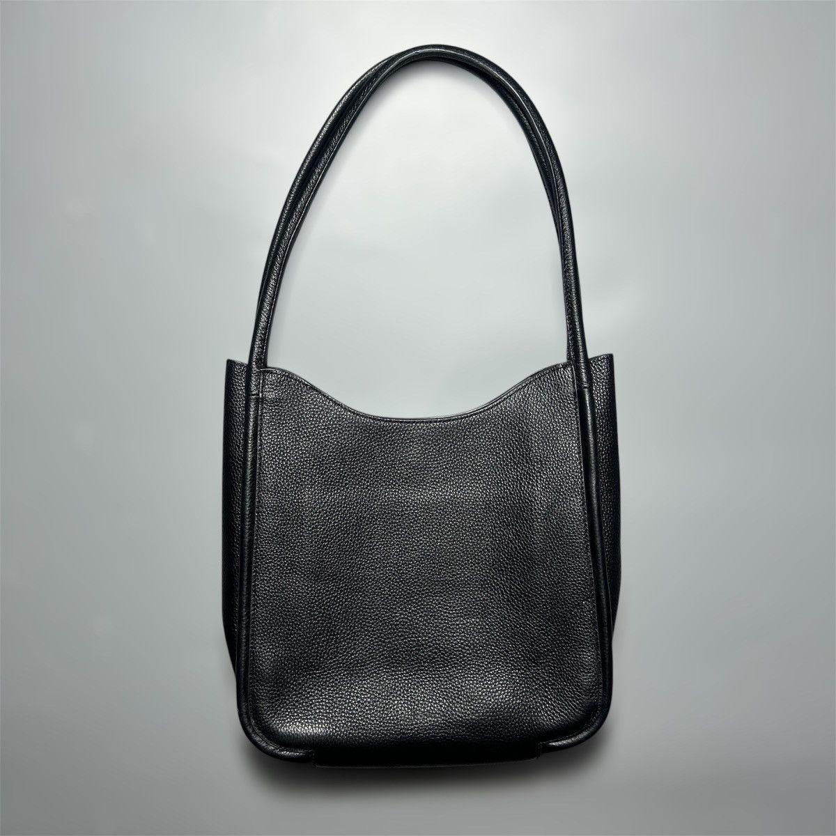 The Row Symmetric Leather Shoulder Bag in Black, Women's