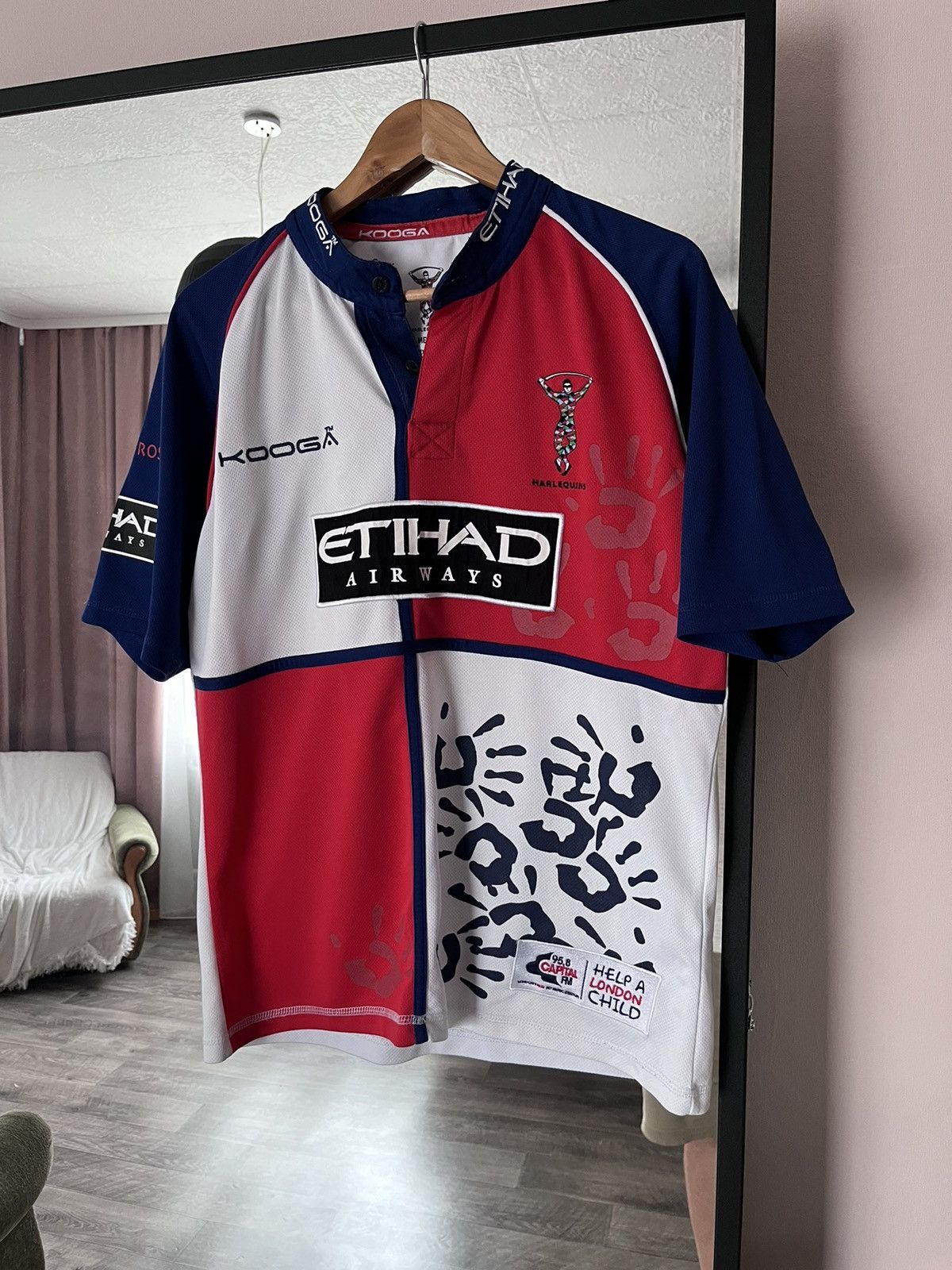 Other HARLEQUINS LONDON PRO KOOGA RUGBY UNION HOME JERSEY SHIRT Size US M / EU 48-50 / 2 - 1 Thumbnail