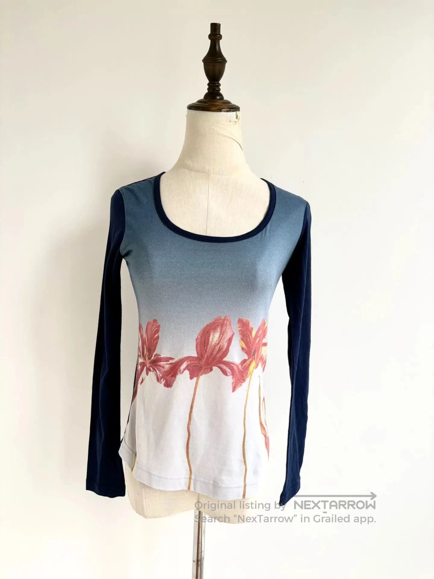 Vivienne Westwood vivienne westwood blue floral long sleeve top. Size S / US 4 / IT 40 - 1 Thumbnail