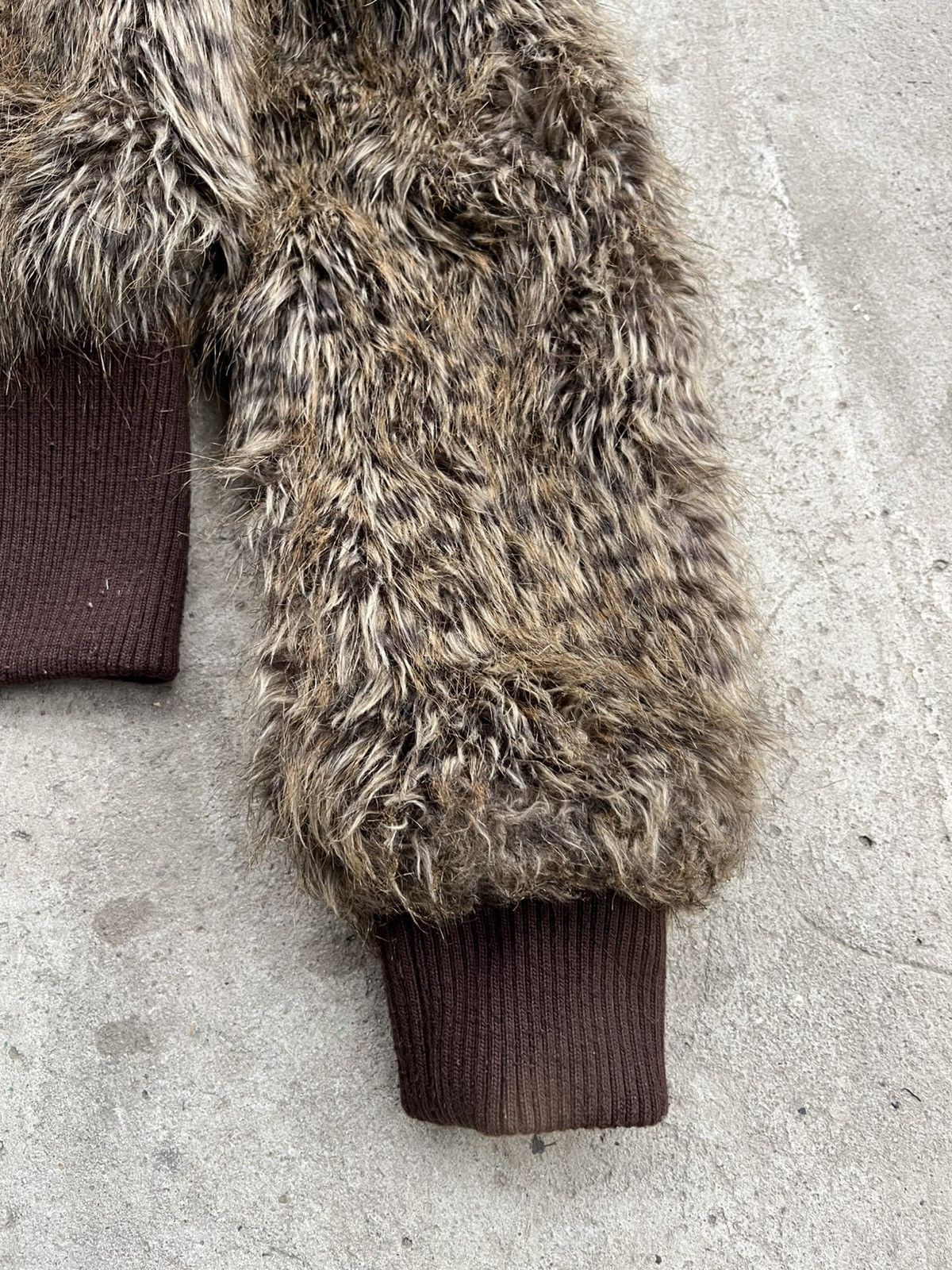 20471120 × If Six Was Nine × Le Grande Bleu (L.G.B.) Vintage Japanese Cropped Eco Fur Faux Fluffy Jacket Coat Y2K Size M / US 6-8 / IT 42-44 - 7 Thumbnail