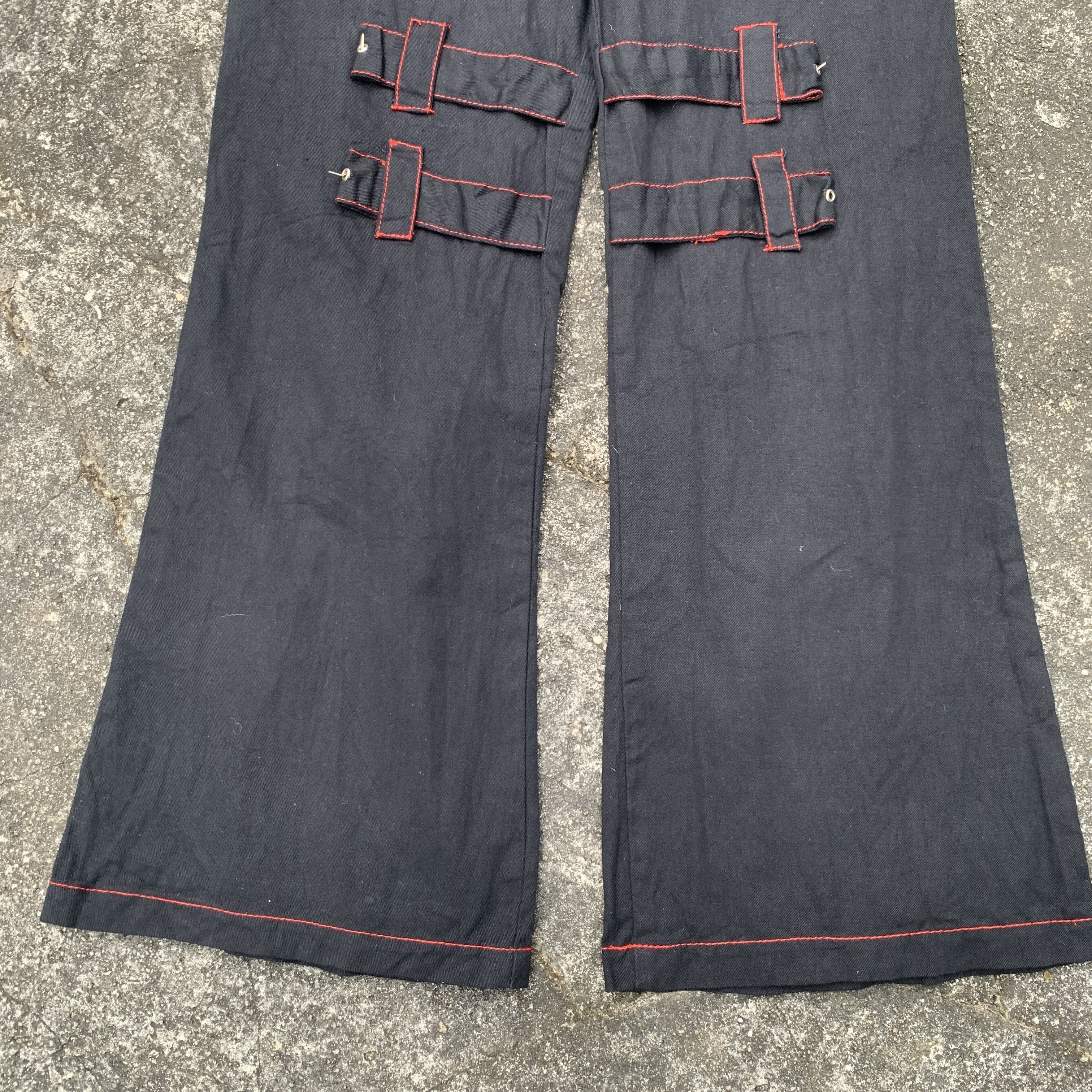 Japanese Brand Punk Bondage Secret Agents Style Pants Size 29" - 3 Thumbnail