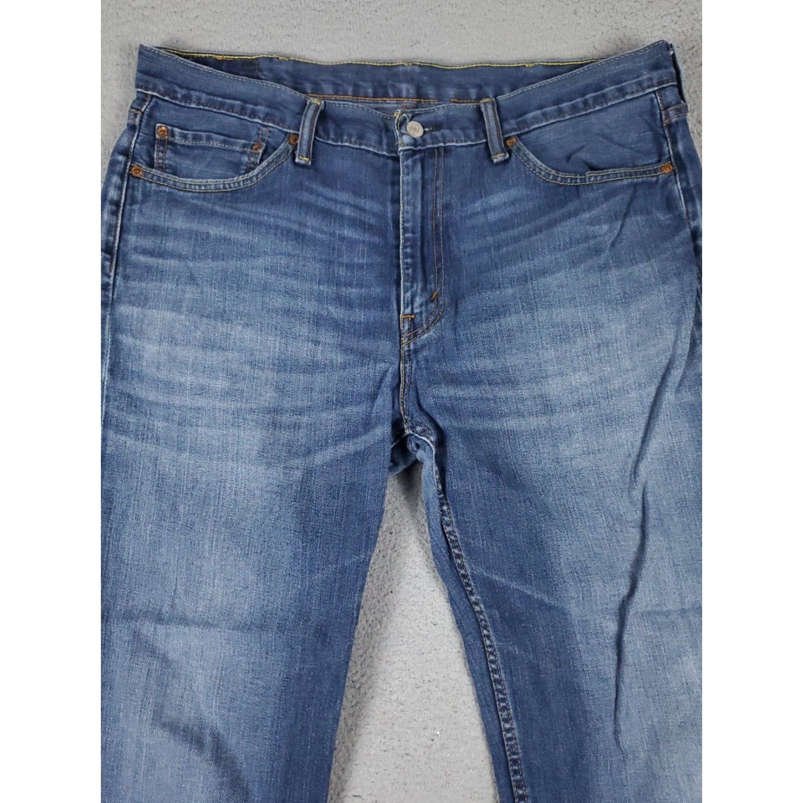 Levi's Levis 514 Jeans Mens Straight Leg 38x32 Blue Cotton 5-Pocket Size US 38 / EU 54 - 2 Thumbnail
