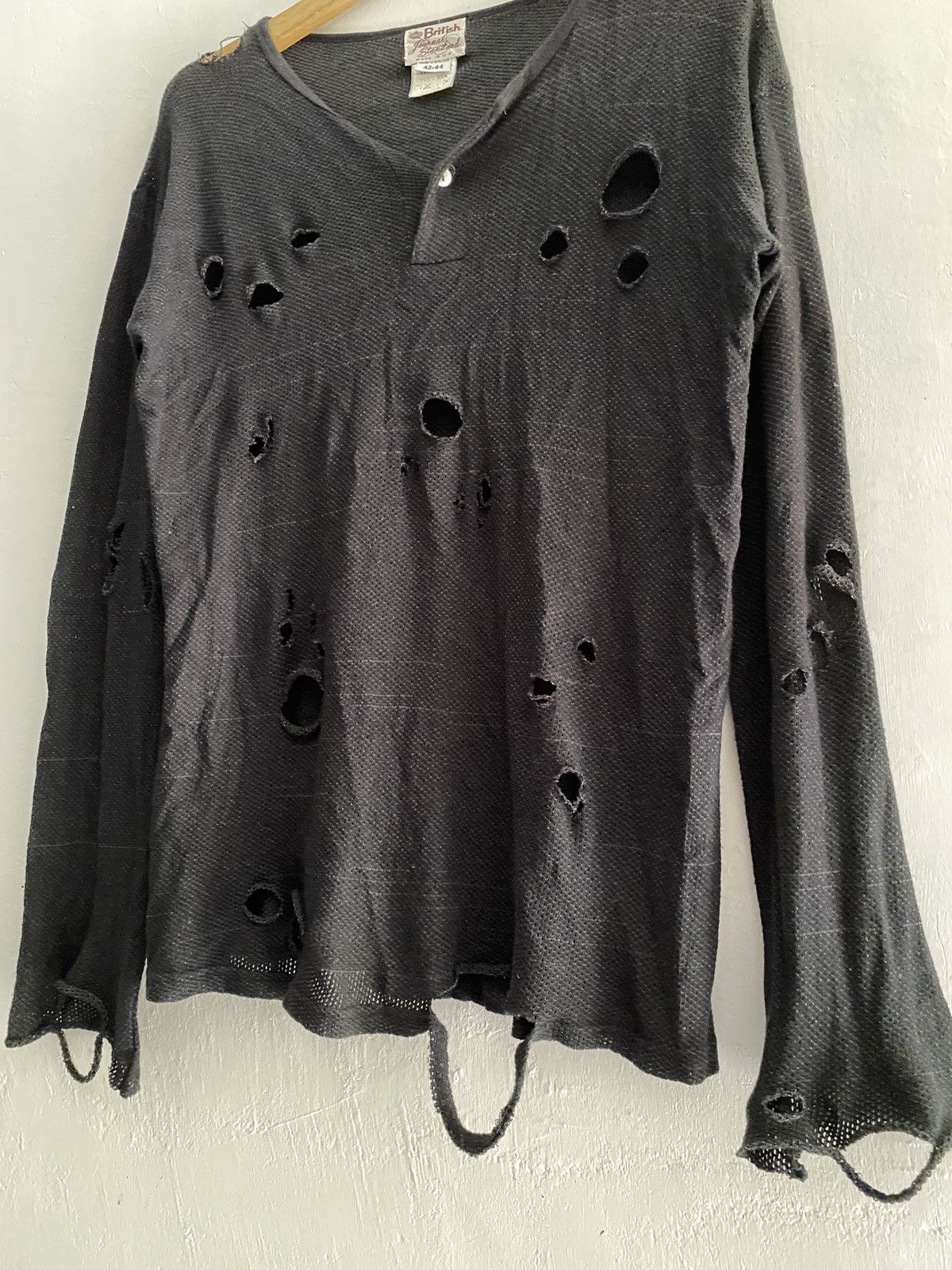 Beauty Beast Journal standard british distressed mesh knit longsleeve Size US L / EU 52-54 / 3 - 2 Thumbnail