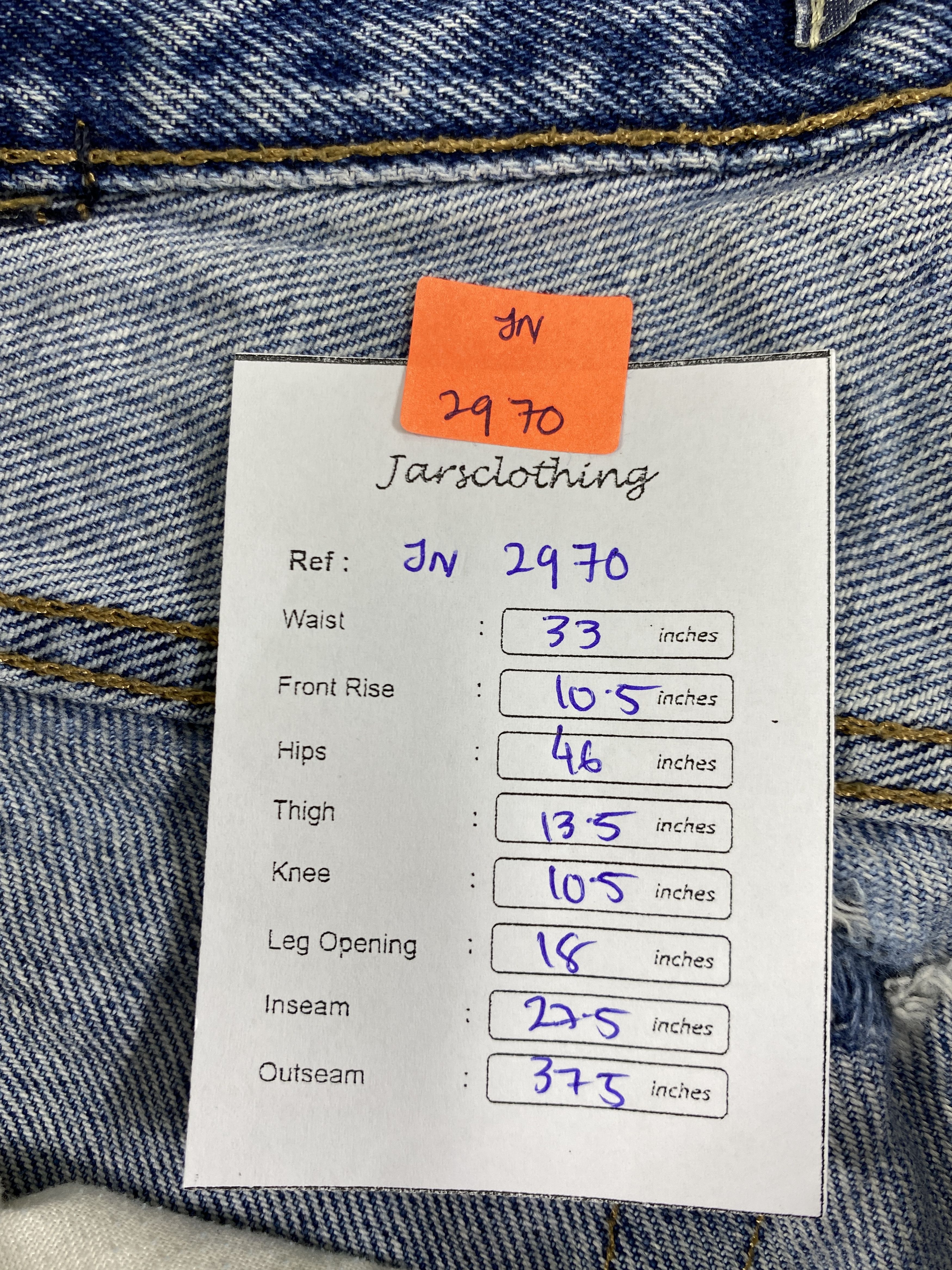 If Six Was Nine Vintage Levis ifsixwasnine style Jeans 33x27.5 - JN 2970 Size US 33 - 8 Thumbnail